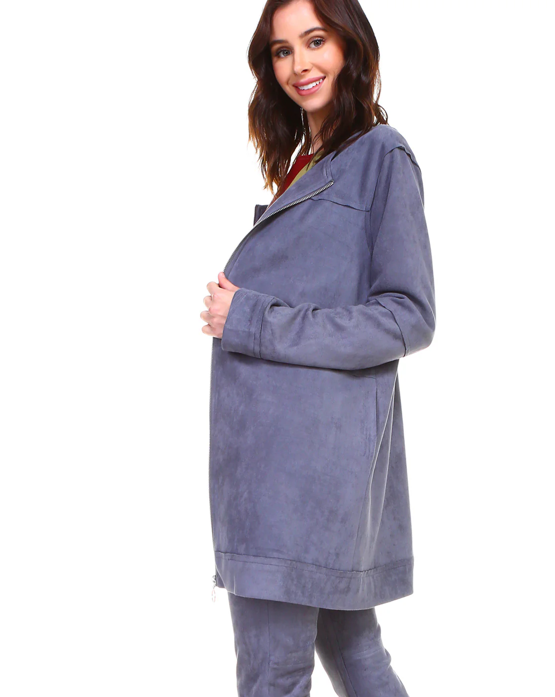 Angel Stretch Suede Jacket - Image 7