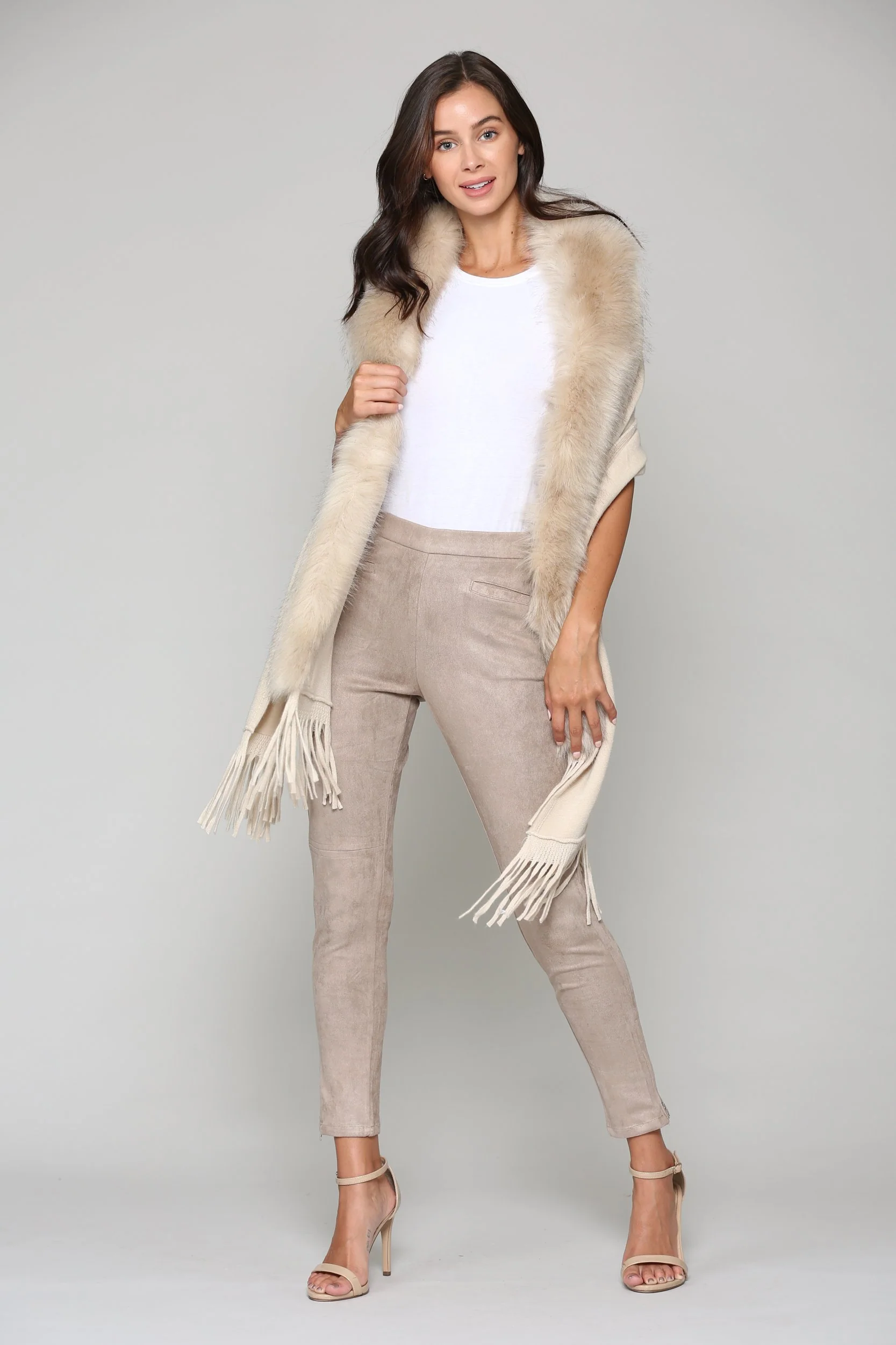 Ariel Stretch Suede Pant - Image 3