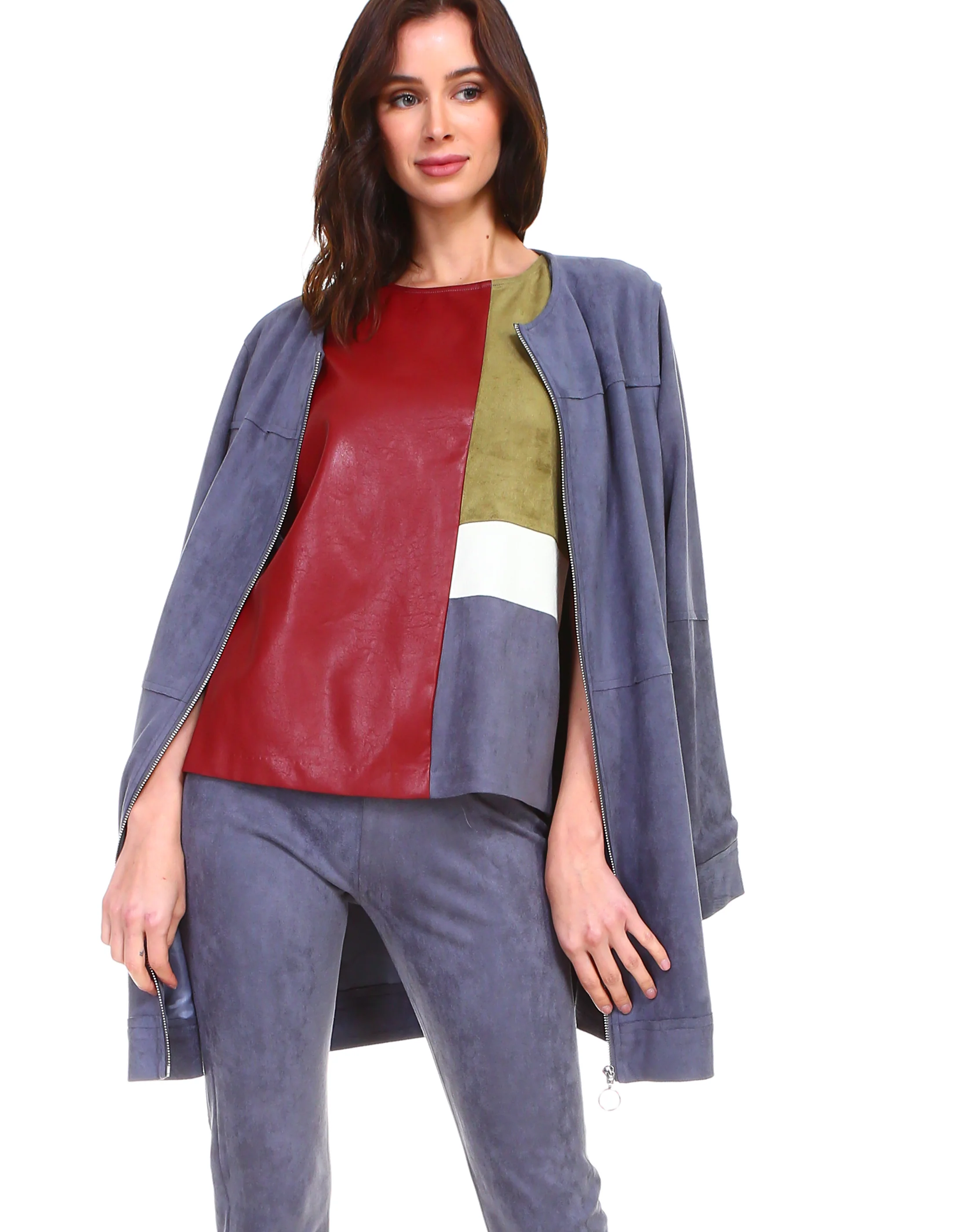 Ariel Stretch Suede Pant - Image 7