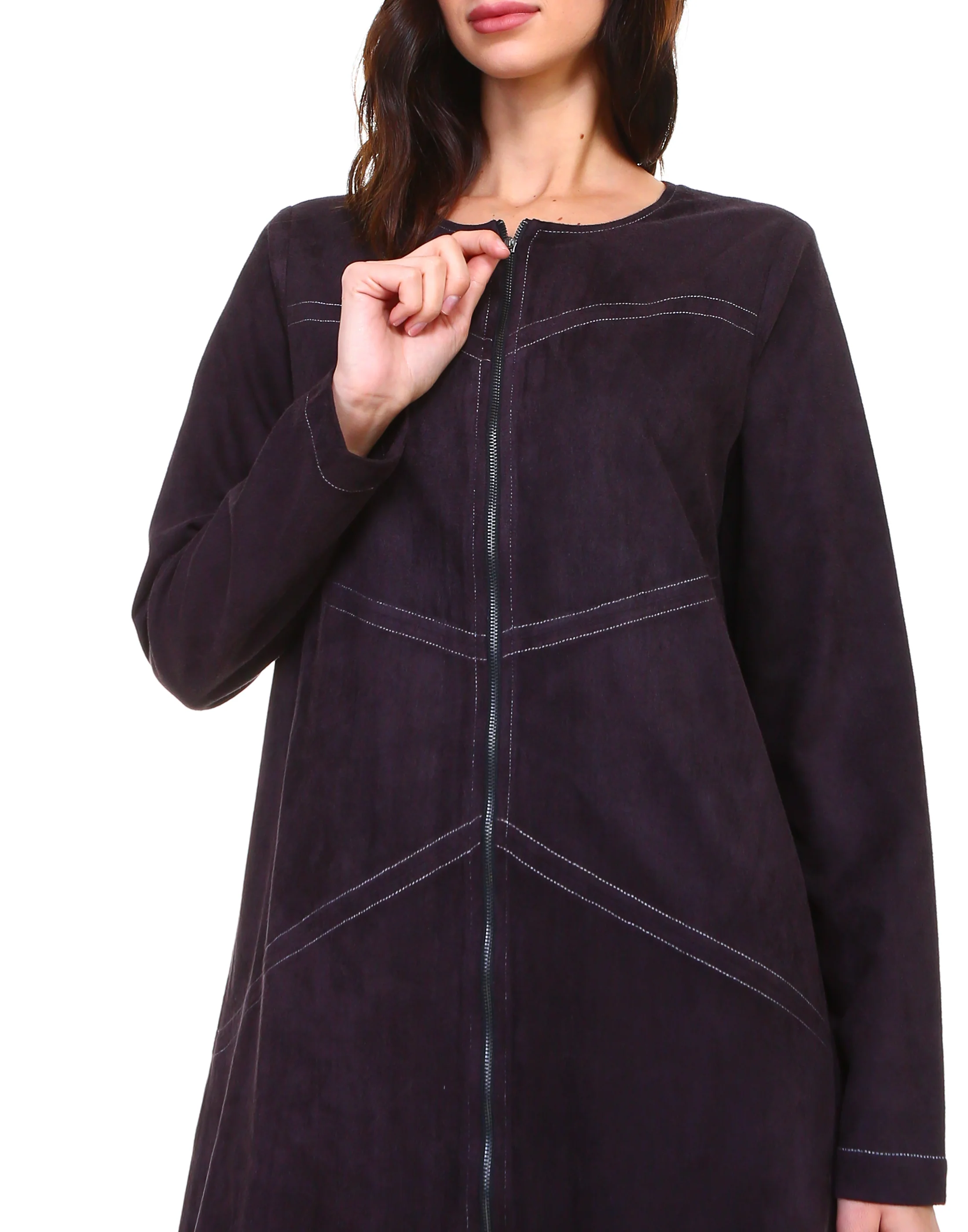 Amira Stretch Suede Dress / Jacket - Image 4