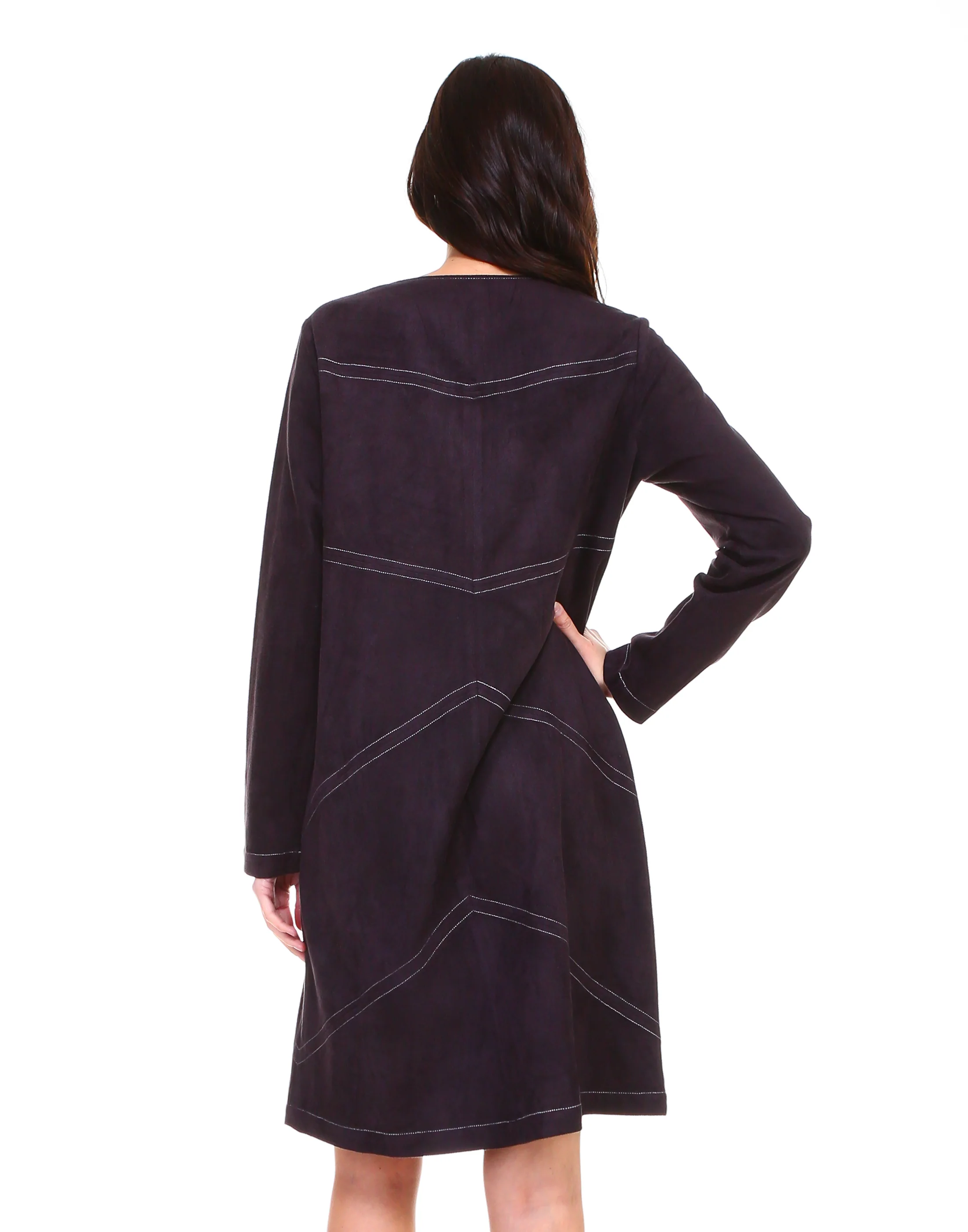 Amira Stretch Suede Dress / Jacket - Image 5