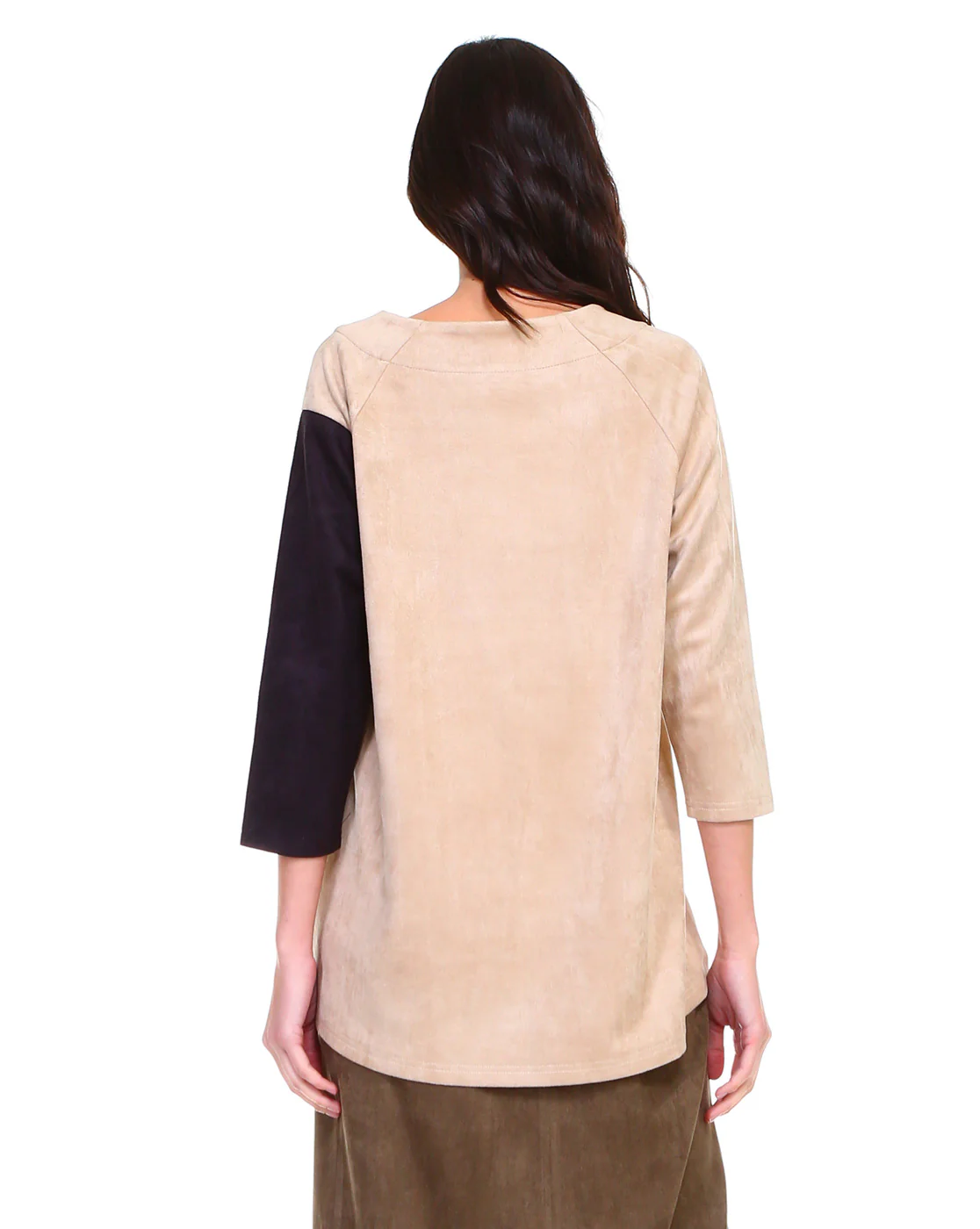 Alexa Stretch Suede Top - Image 5
