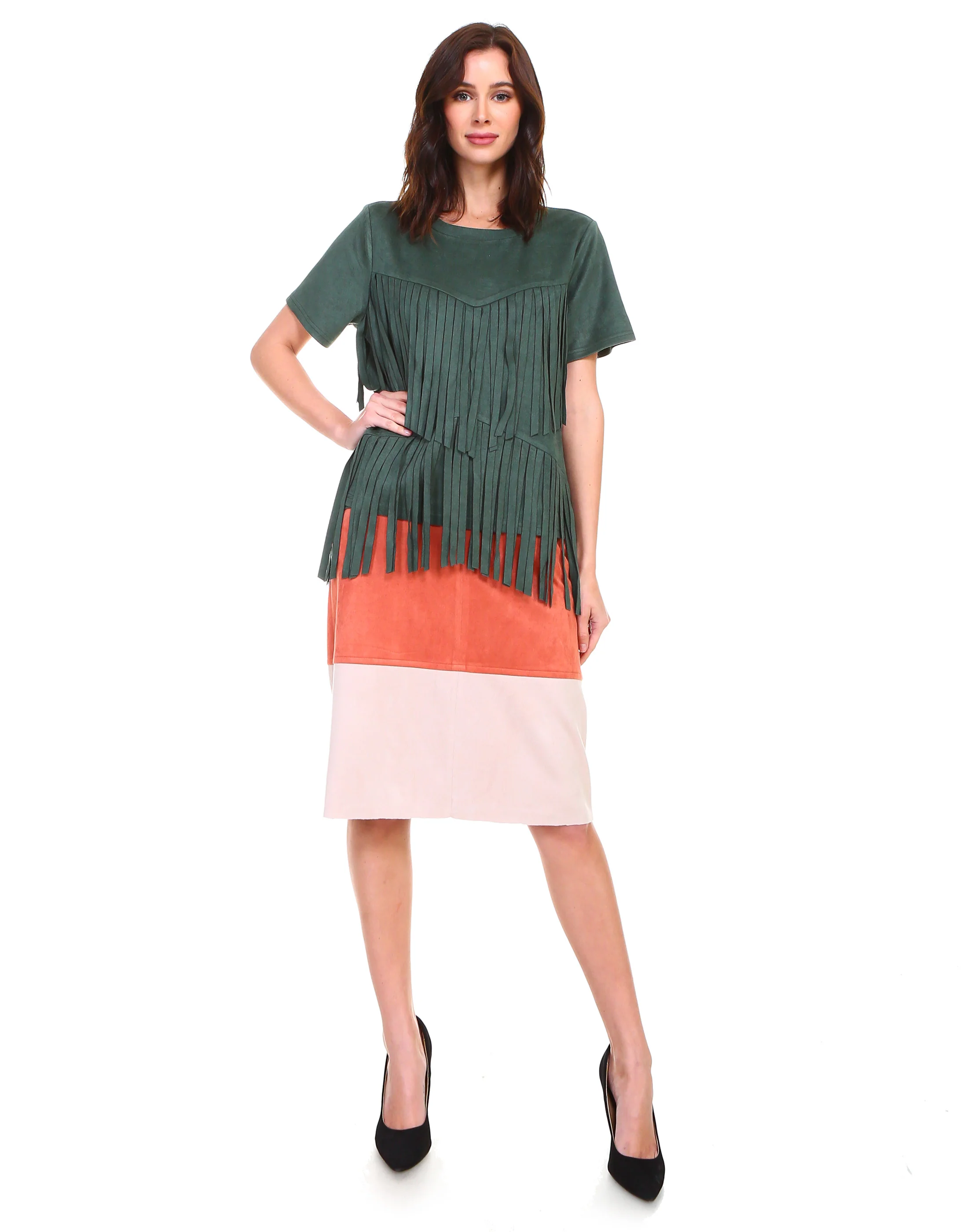 Alyssa Stretch Suede Top - Image 6