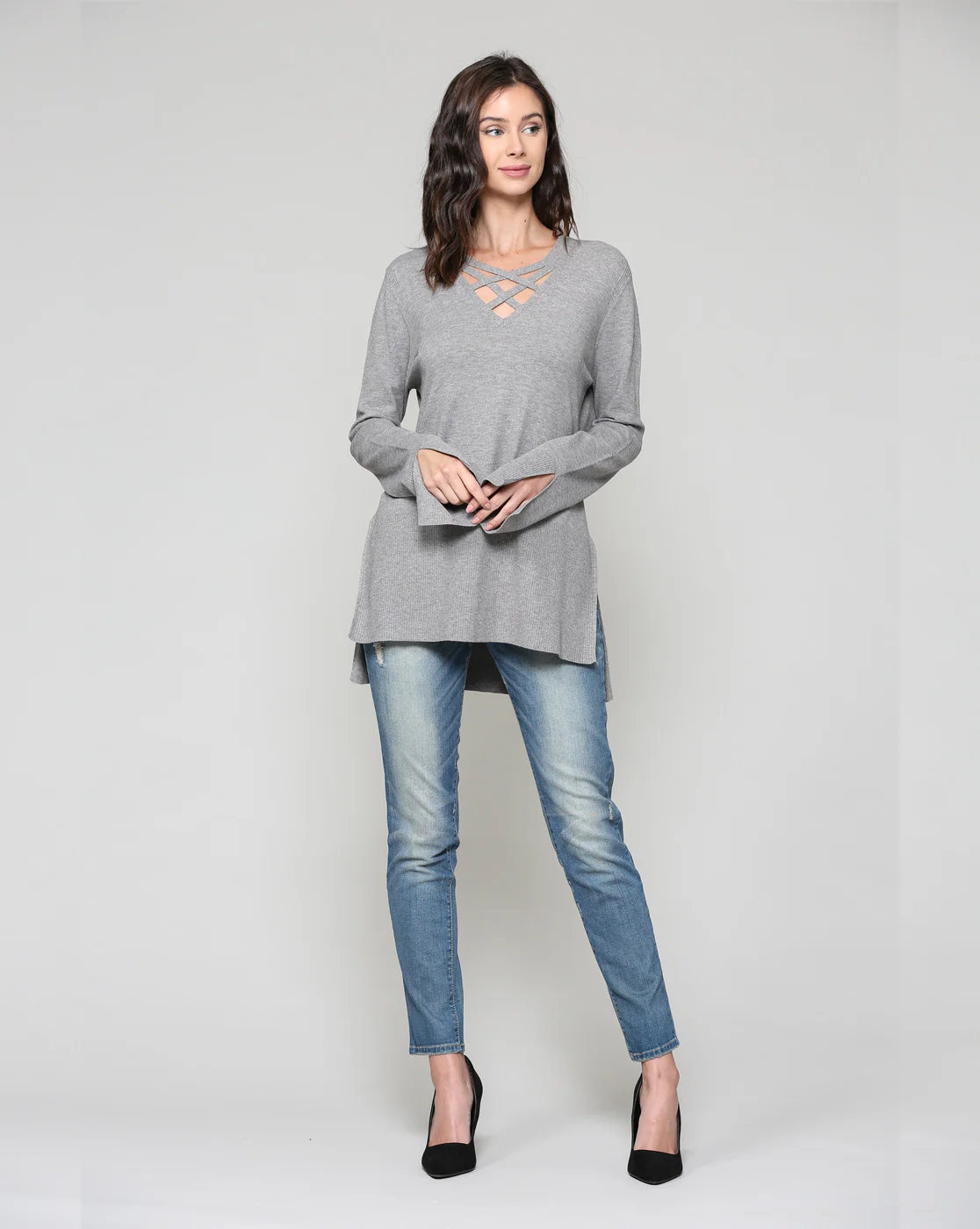 Selena Stretch Knitted Sweater - Image 3