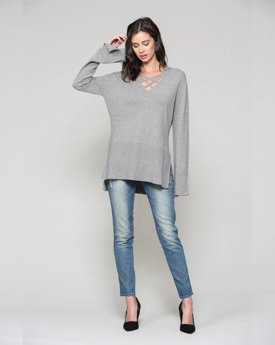 Selena Stretch Knitted Sweater - Image 4