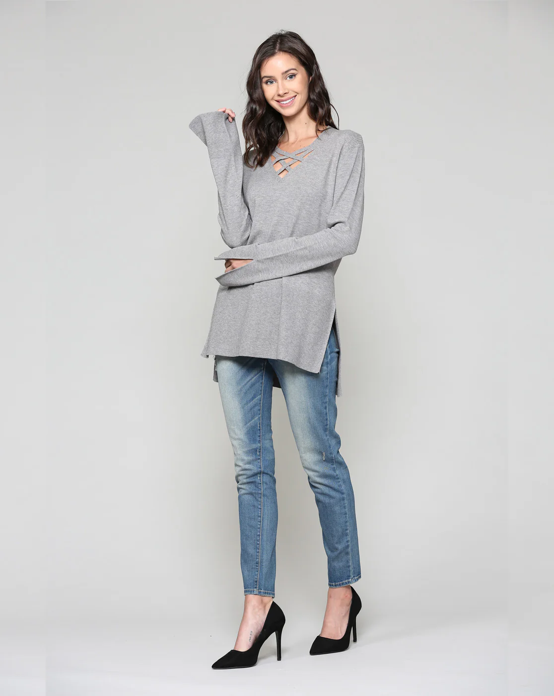 Selena Stretch Knitted Sweater - Image 5