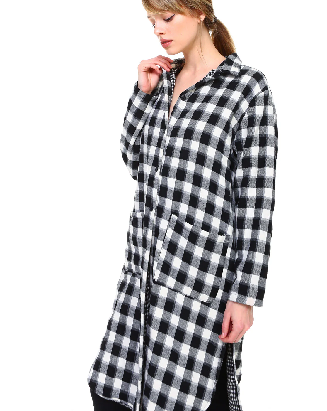 Polly Plaid Thick Flannel Jacket - Image 4