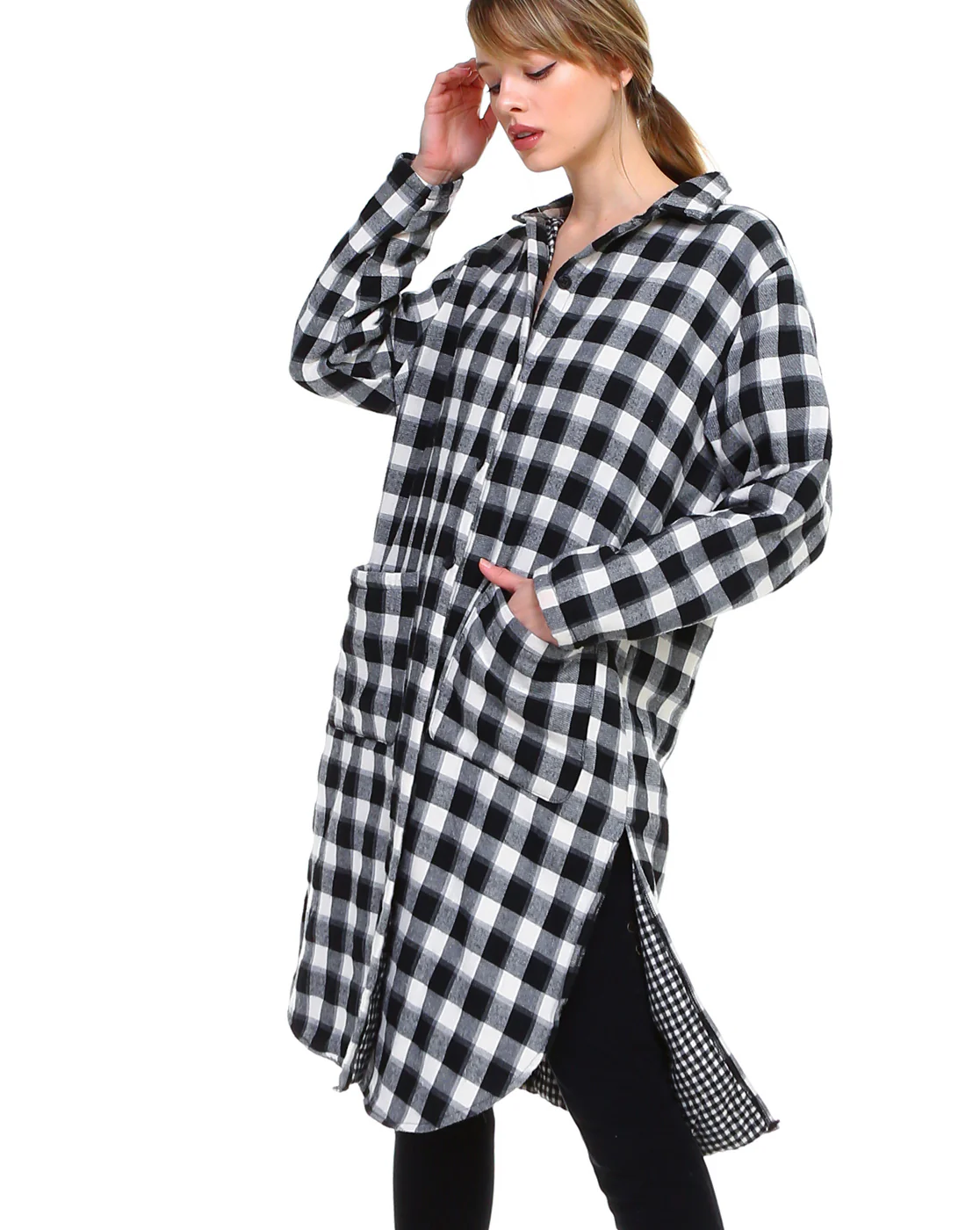 Polly Plaid Thick Flannel Jacket - Image 5