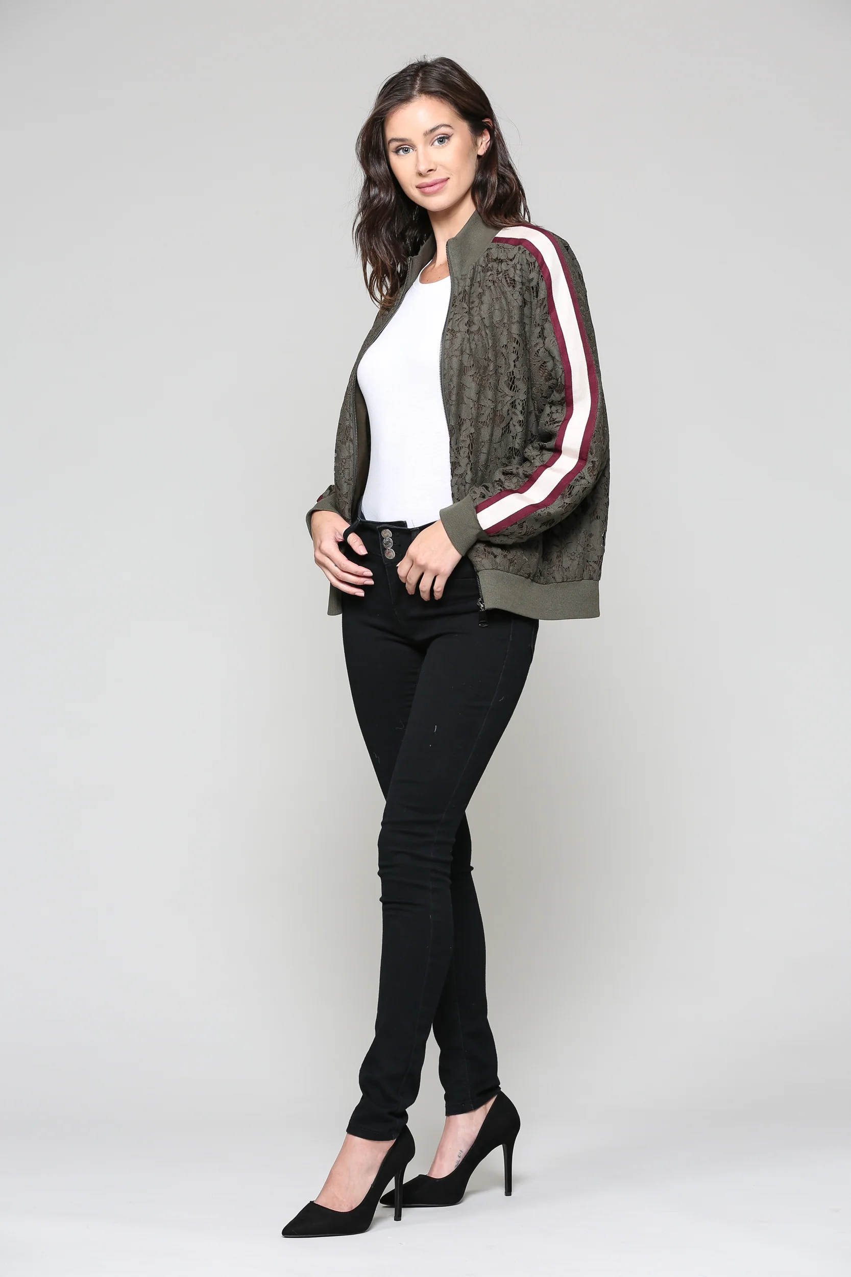 Whitlee Lace Bomber Jacket - Image 6