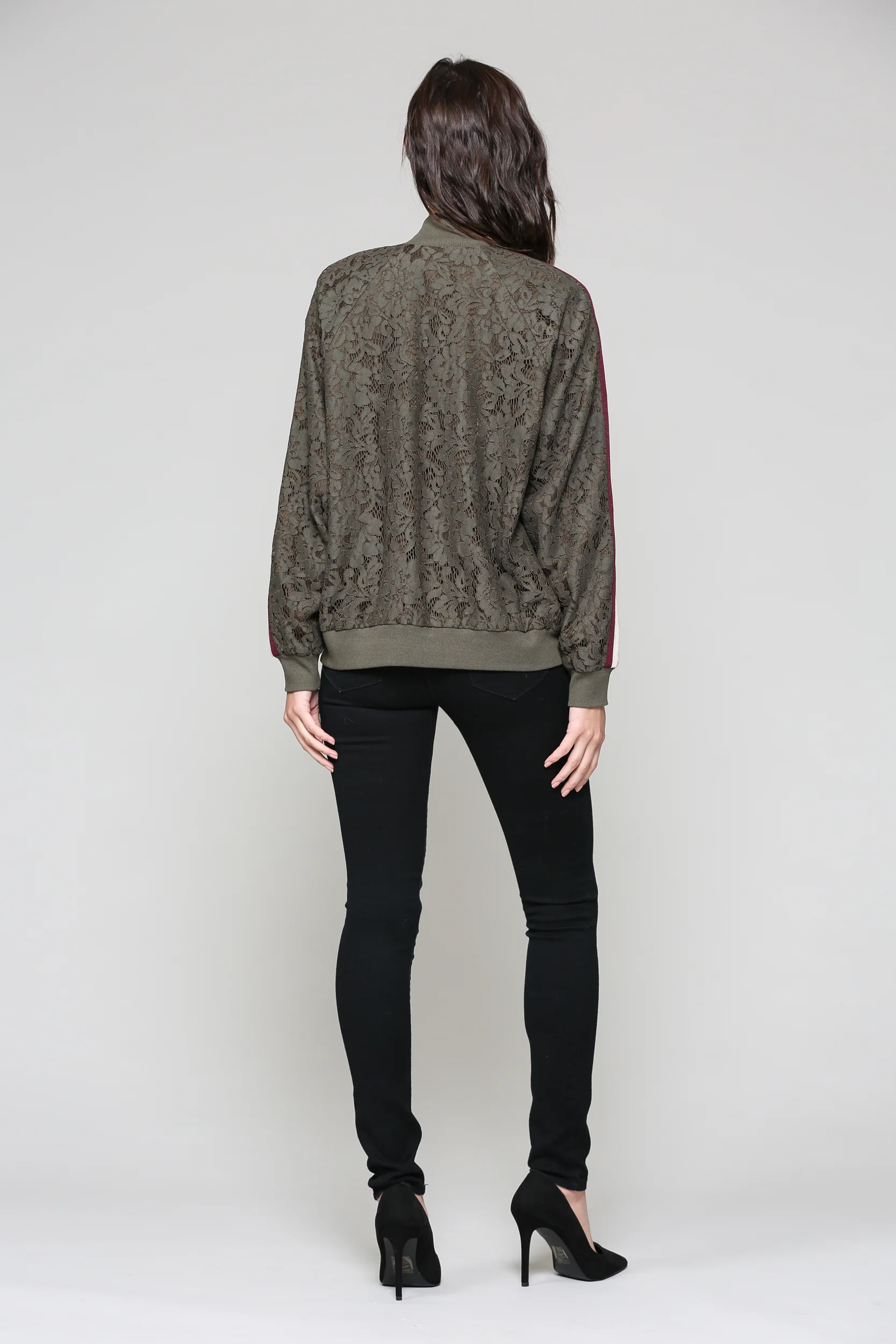 Whitlee Lace Bomber Jacket - Image 8