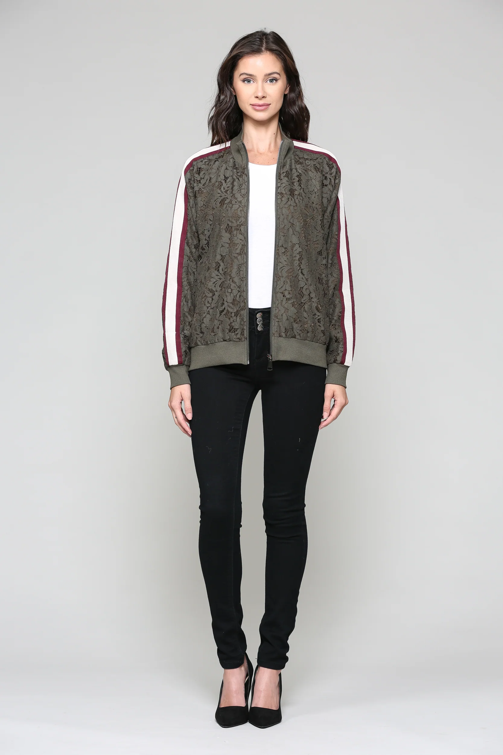 Whitlee Lace Bomber Jacket - Image 9