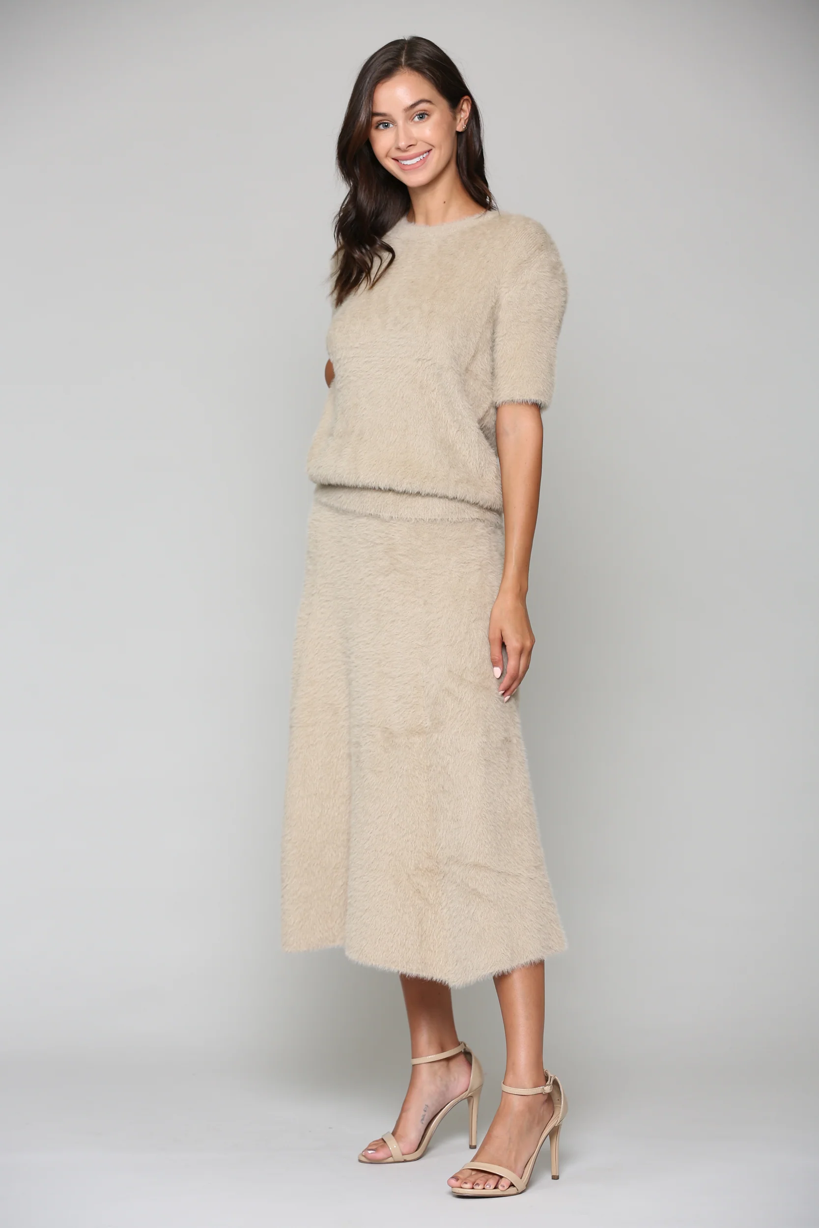 Shannon Sweater Brushed Knitted Top - Image 4