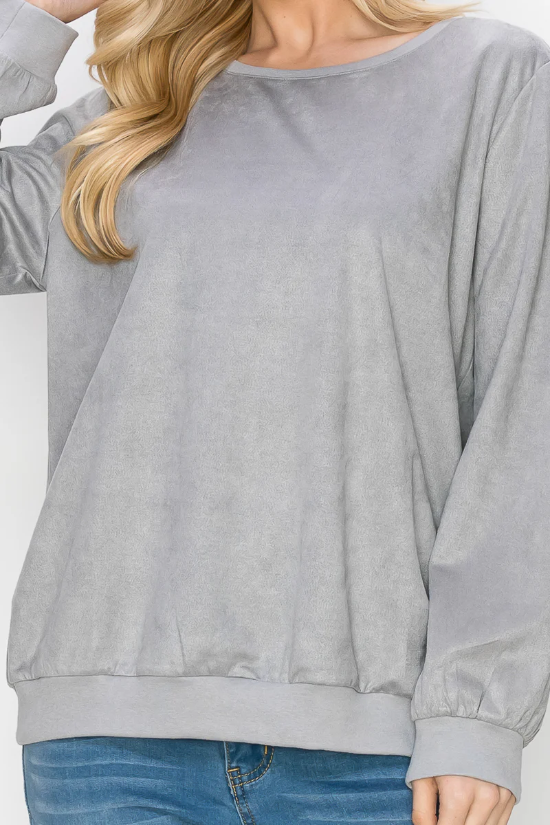 Alisa Stretch Suede Top - Image 17