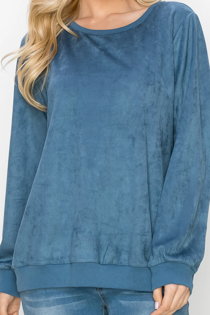 Alisa Stretch Suede Top - Image 28