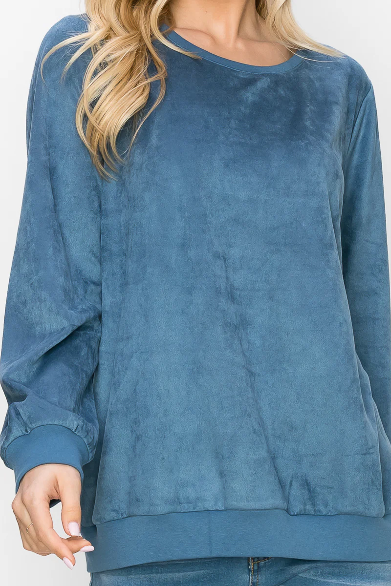 Alisa Stretch Suede Top - Image 29