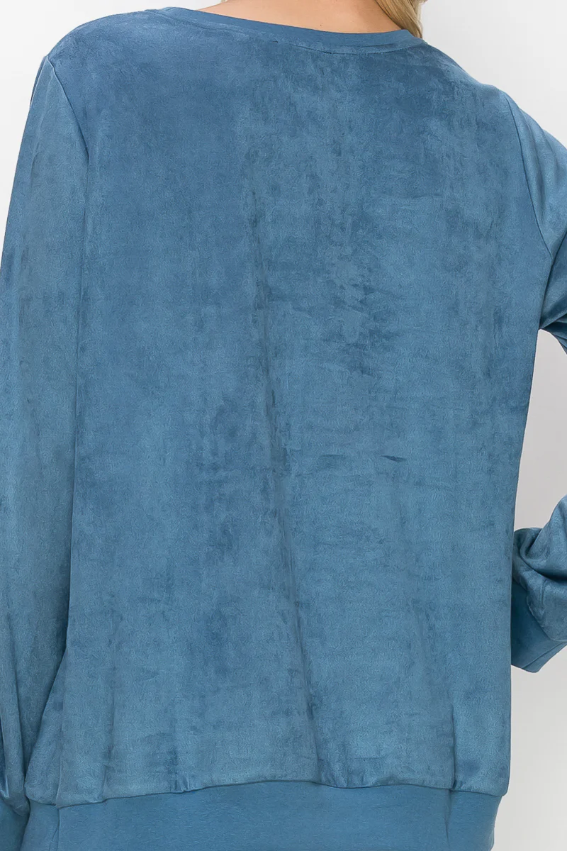 Alisa Stretch Suede Top - Image 33