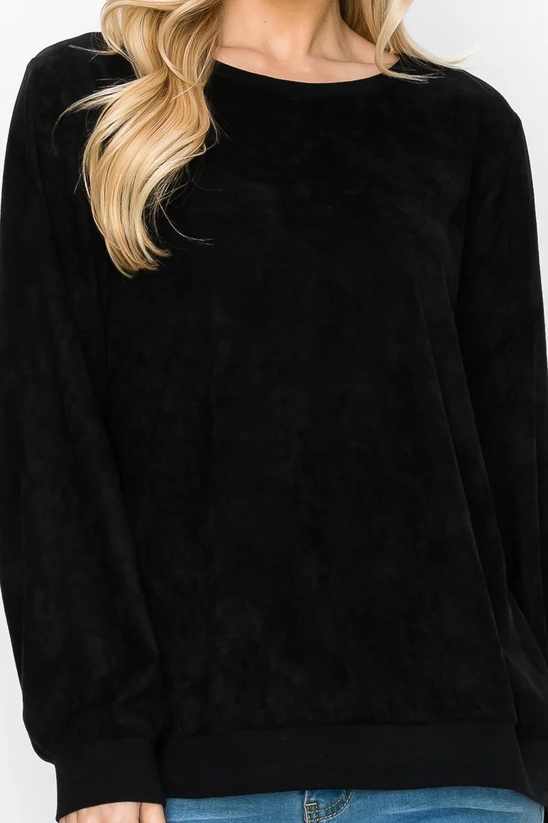 Alisa Stretch Suede Top - Image 6