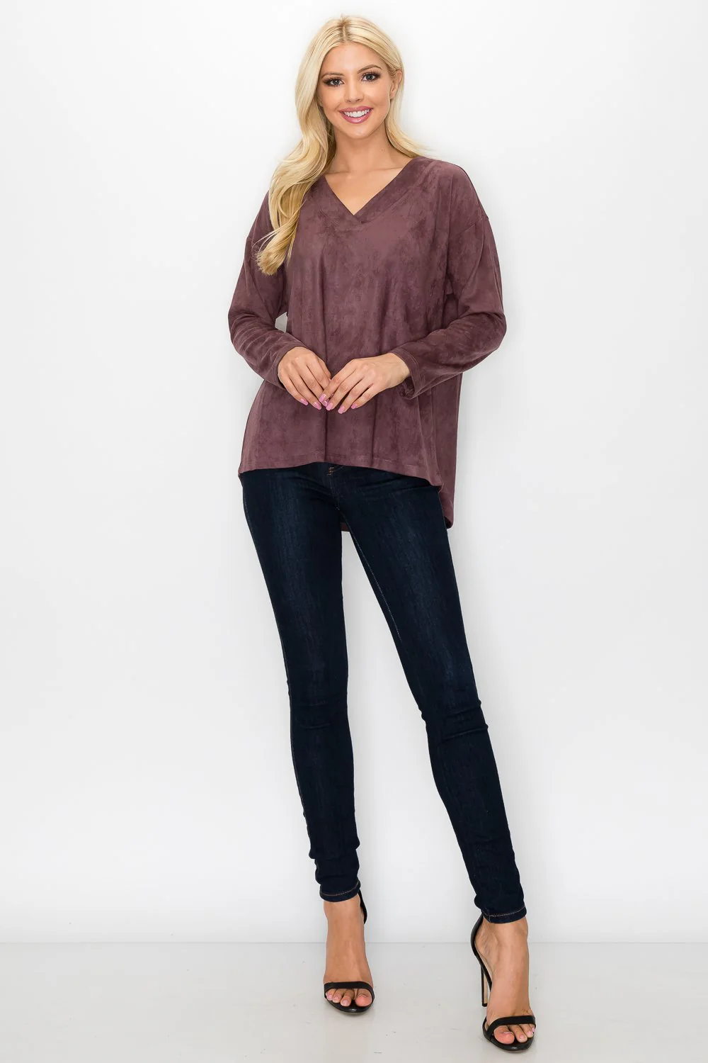 Andrea Stretch Suede Top - Image 11