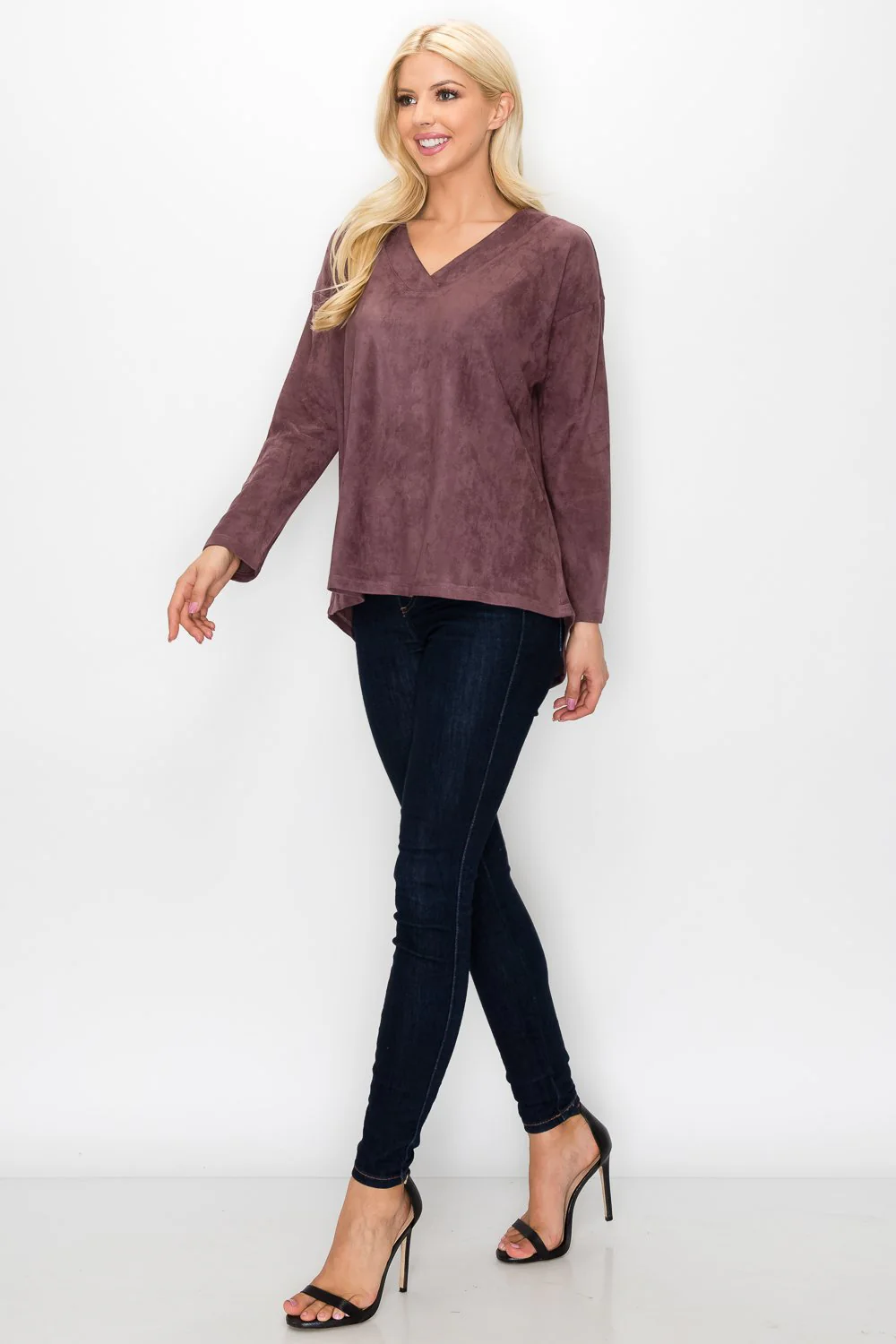 Andrea Stretch Suede Top - Image 12