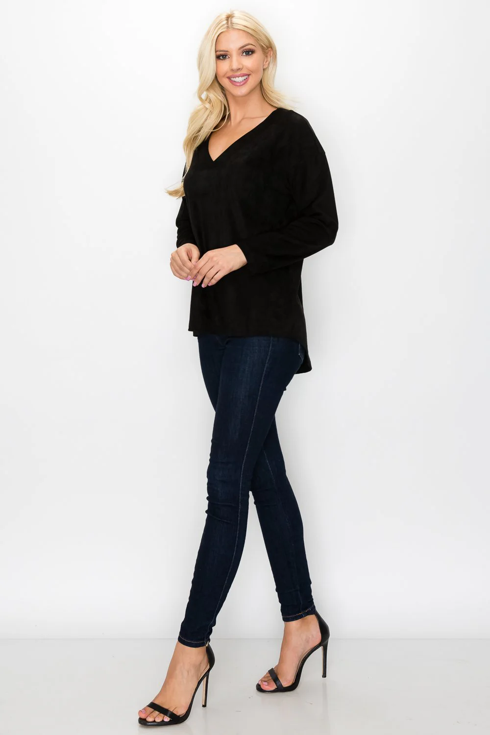 Andrea Stretch Suede Top - Image 15