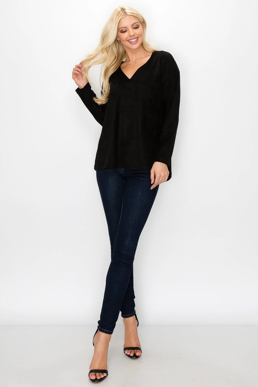 Andrea Stretch Suede Top - Image 16