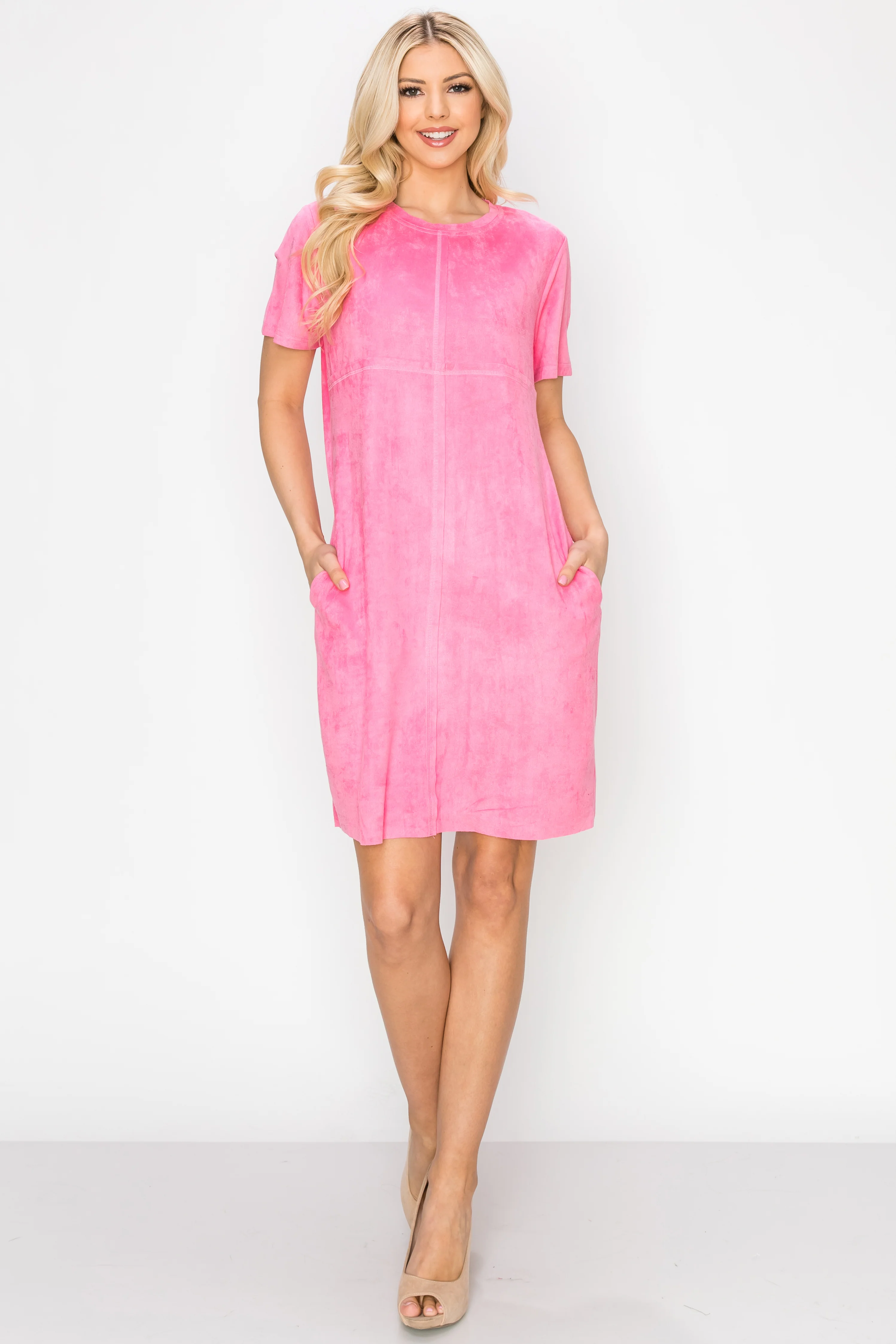 Audrey Suede Round Neck with Pockets - Image 5