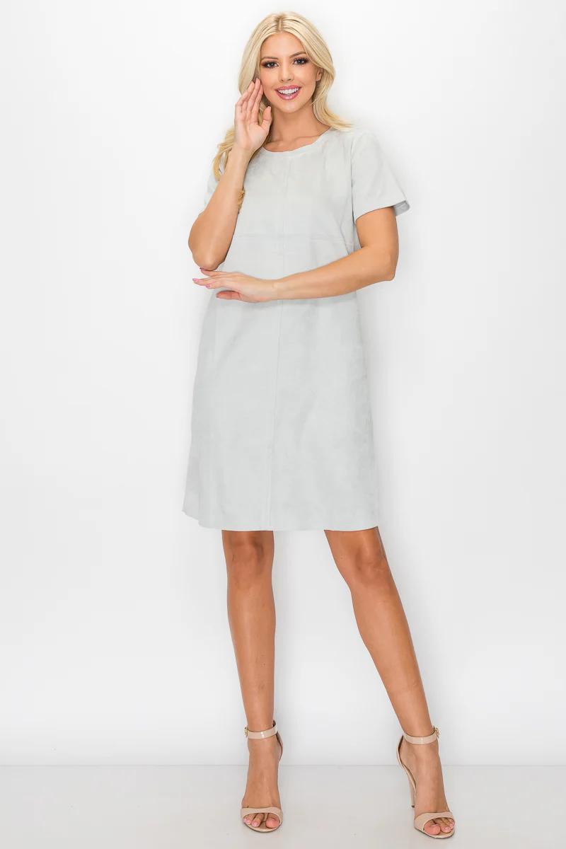 Audrey Suede Round Neck with Pockets - Image 6