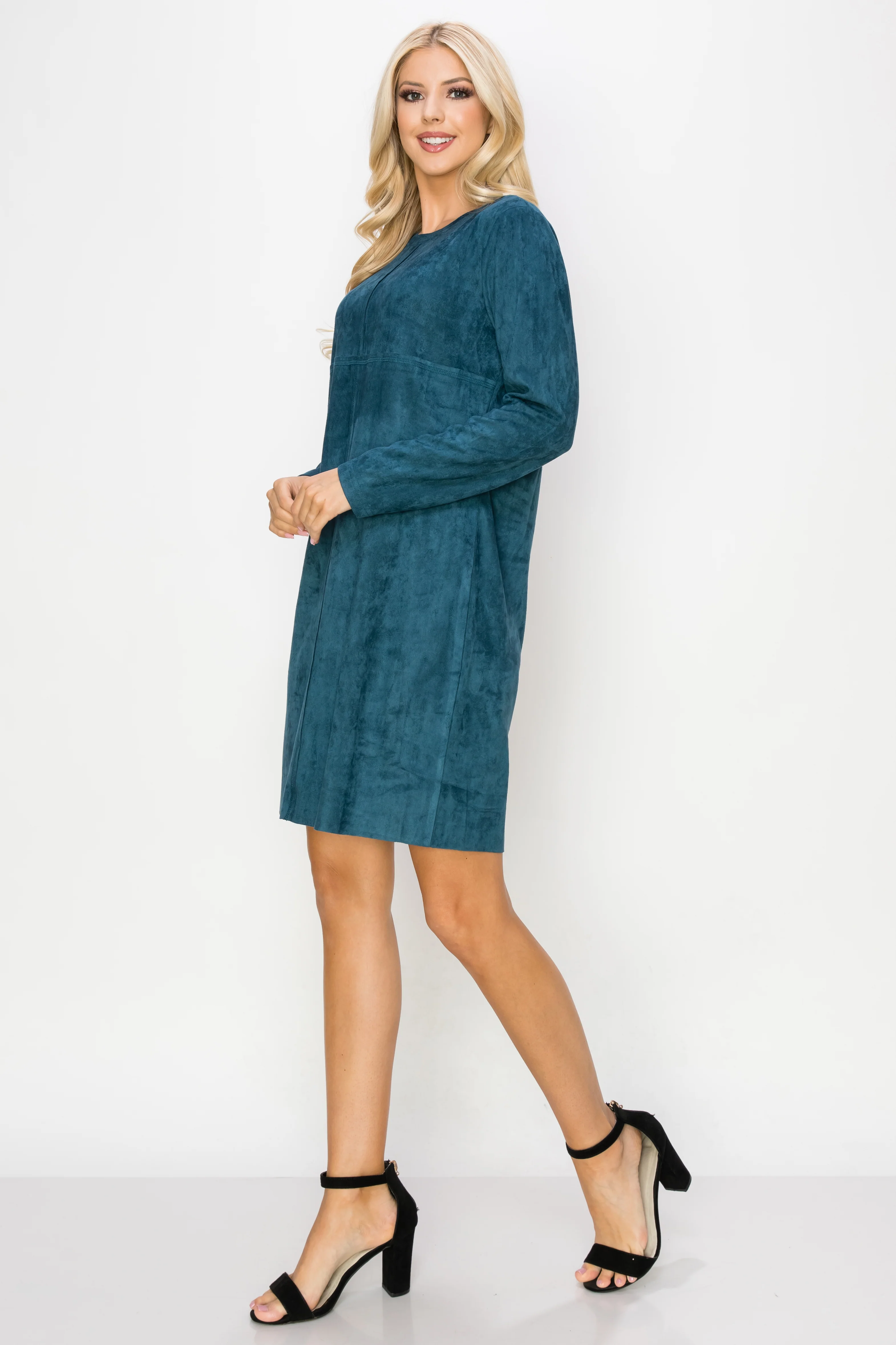 Aurora Suede Round Neck with NO Pockets - Image 25