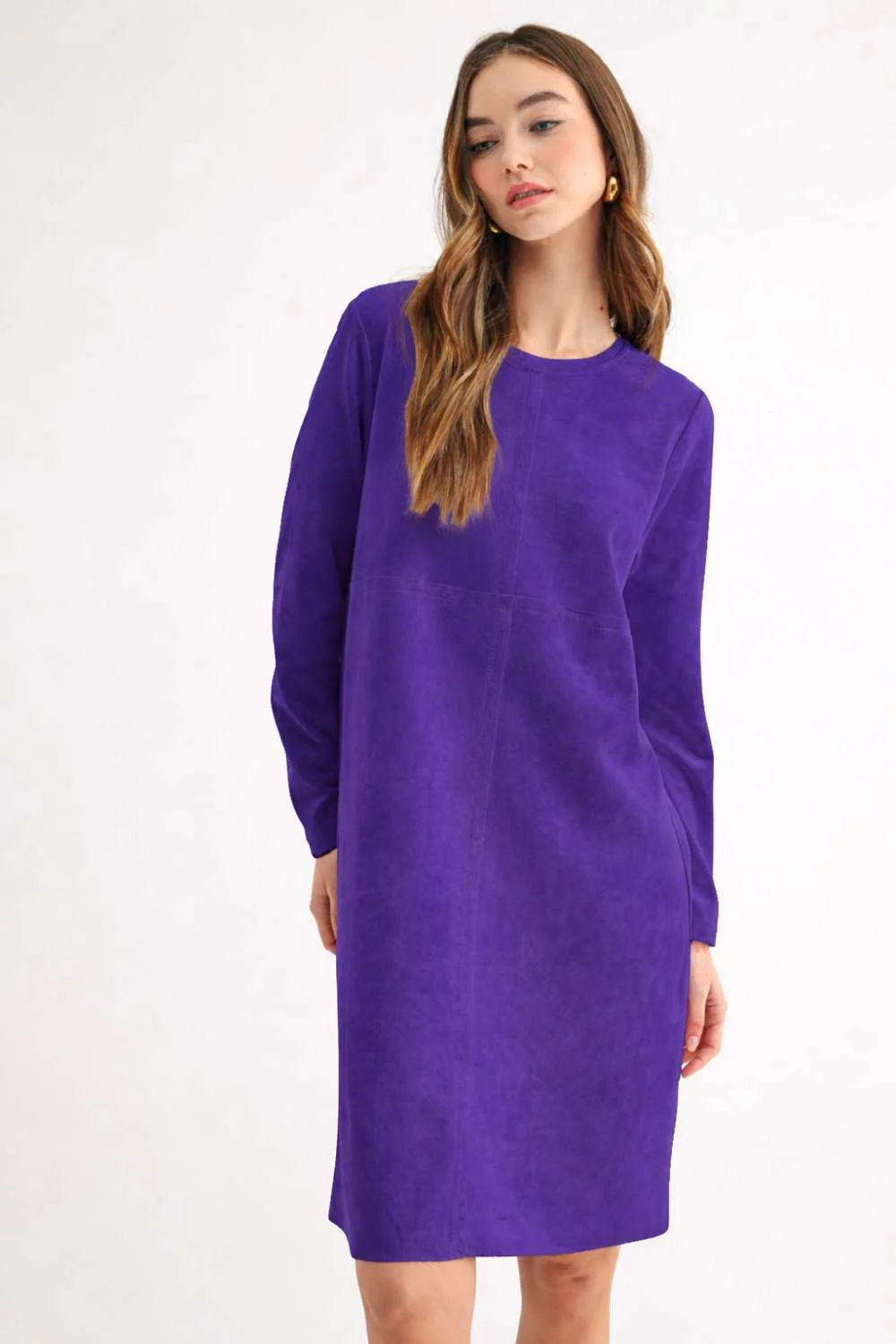 Aurora Suede Round Neck with NO Pockets - Image 35