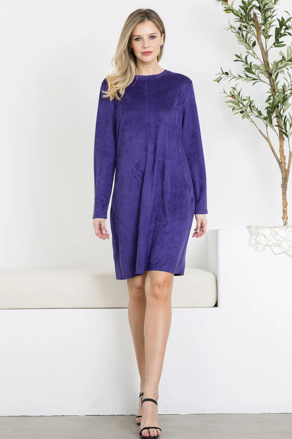 Aurora Suede Round Neck with NO Pockets - Image 38