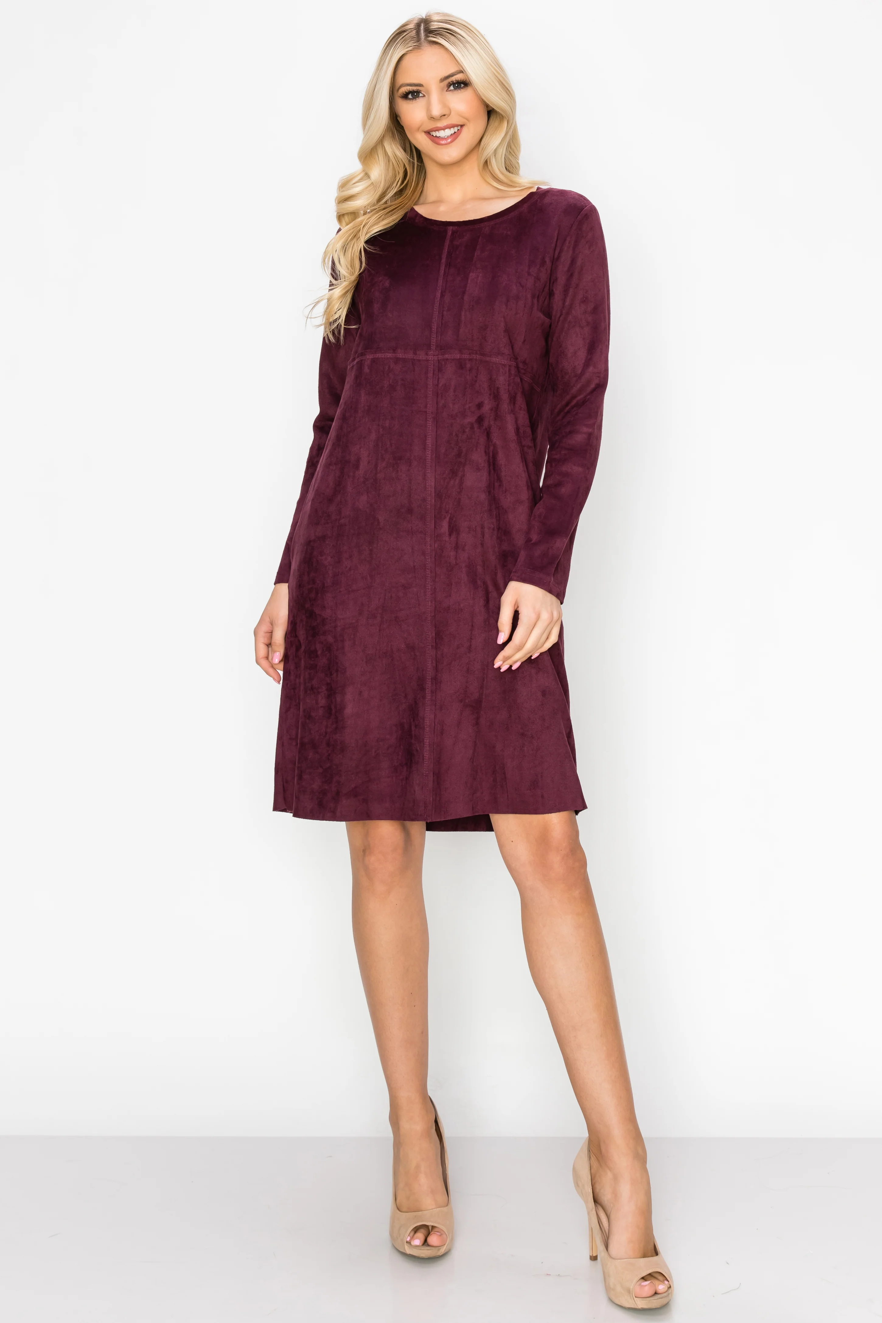 Aurora Suede Round Neck with NO Pockets - Image 40