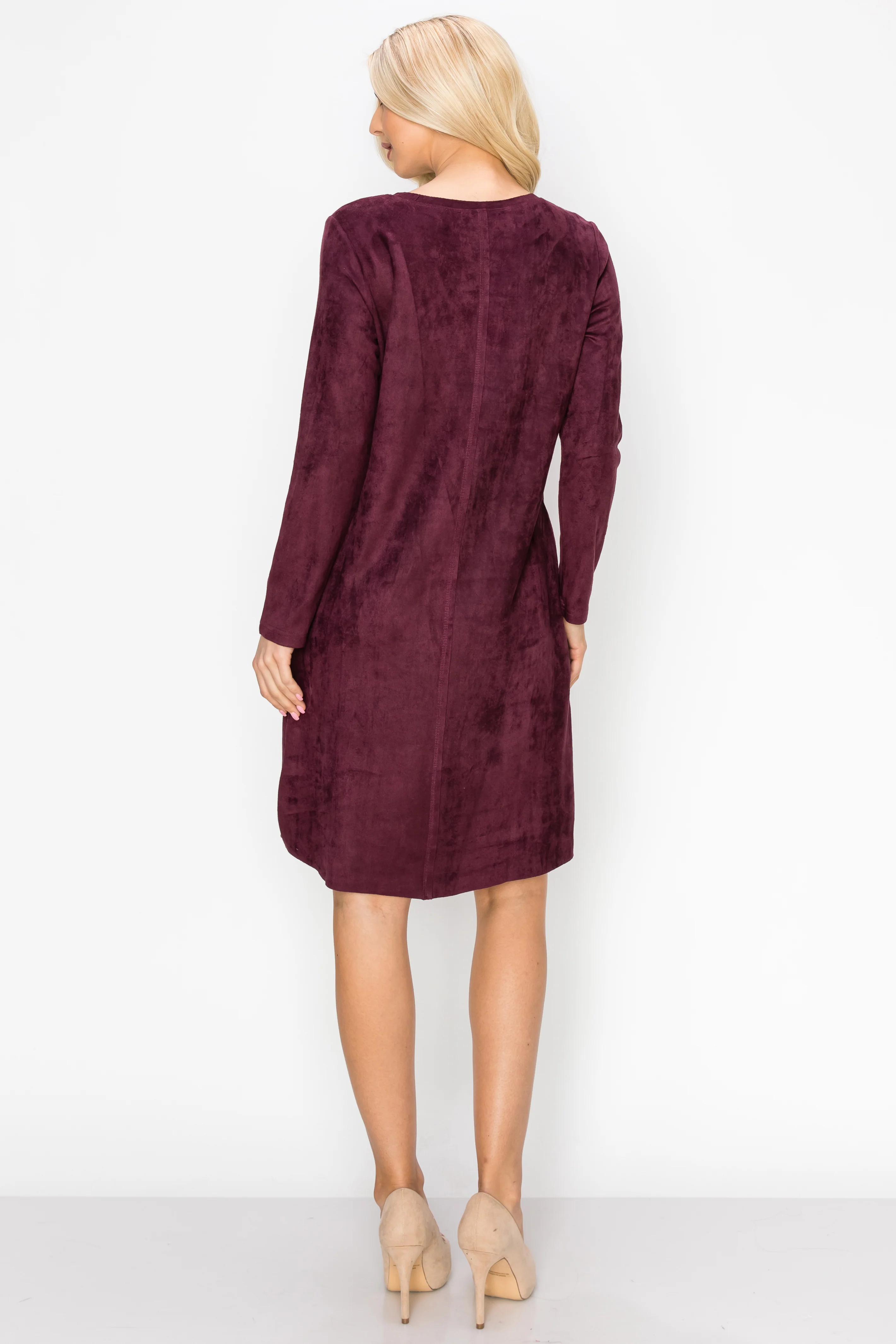 Aurora Suede Round Neck with NO Pockets - Image 42