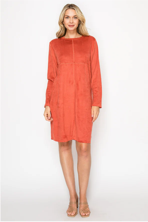 Aurora Suede Round Neck with NO Pockets - Image 6