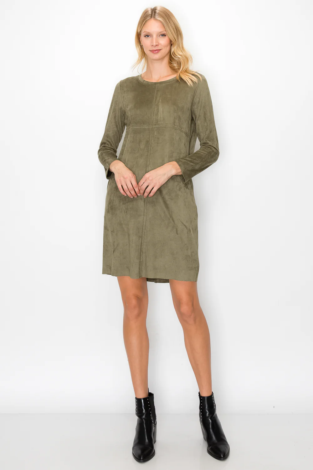 Aurora Suede Round Neck with Pockets - Image 15