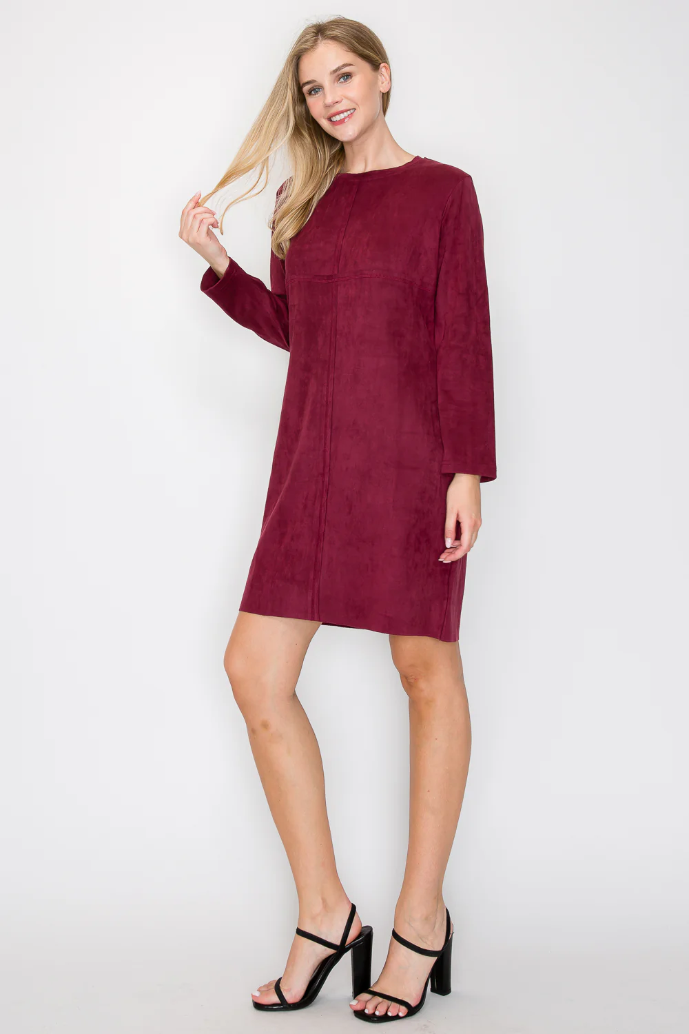 Aurora Suede Round Neck with Pockets - Image 19