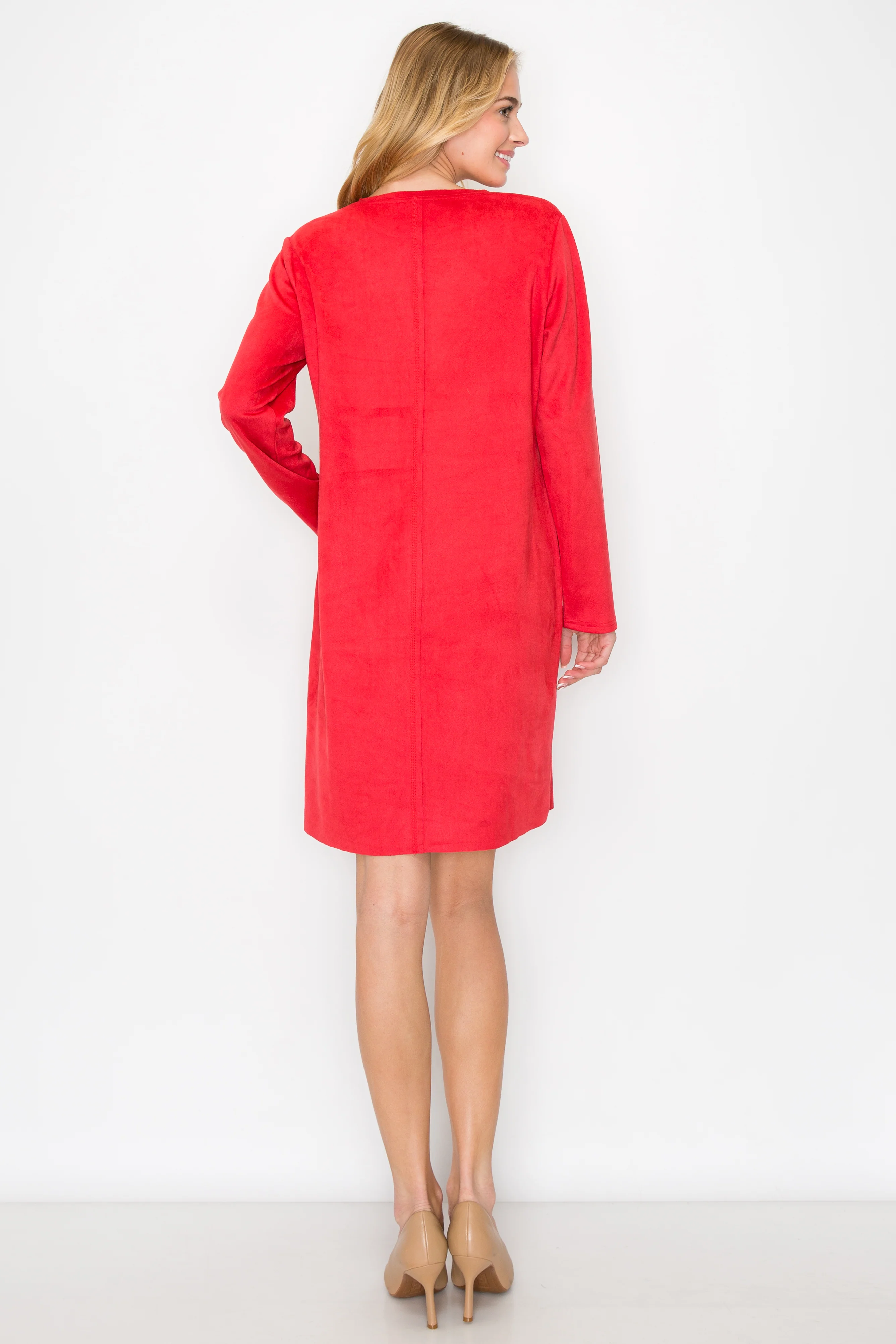 Aurora Suede Round Neck with Pockets - Image 31