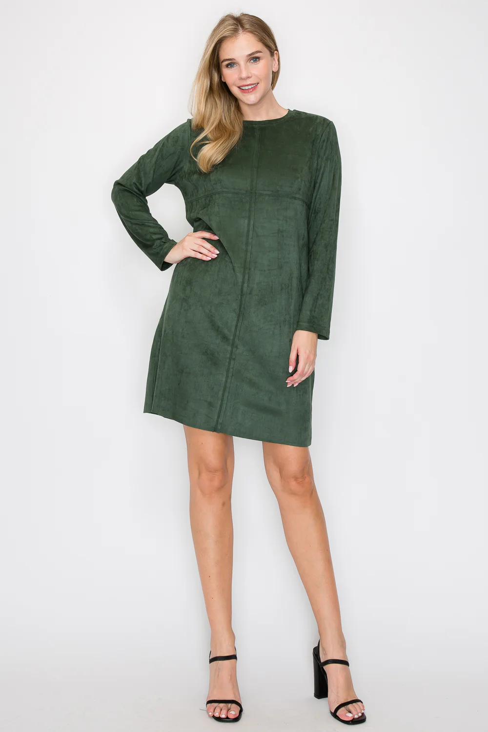 Aurora Suede Round Neck with Pockets - Image 32