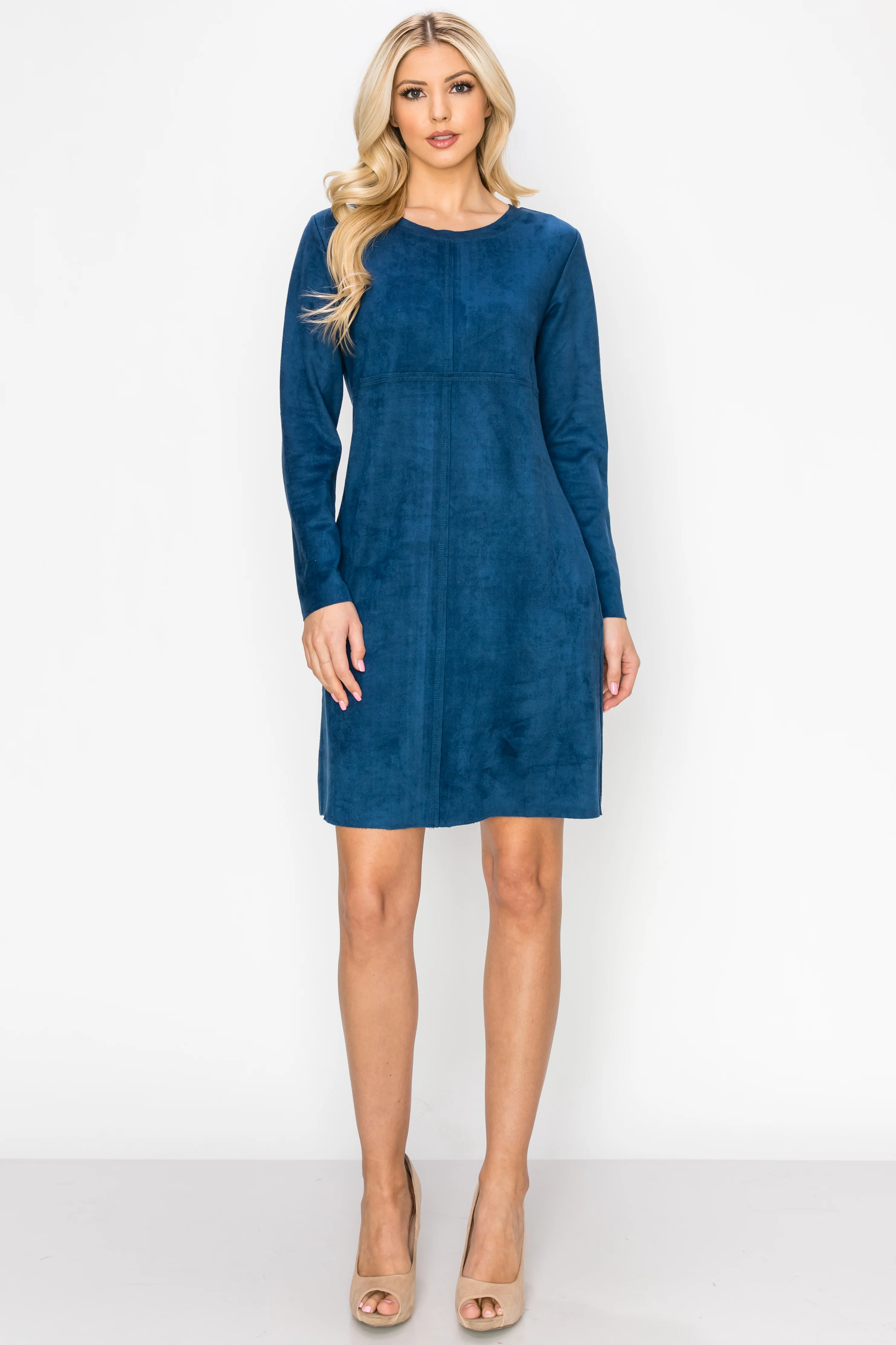 Aurora Suede Round Neck with Pockets - Image 35