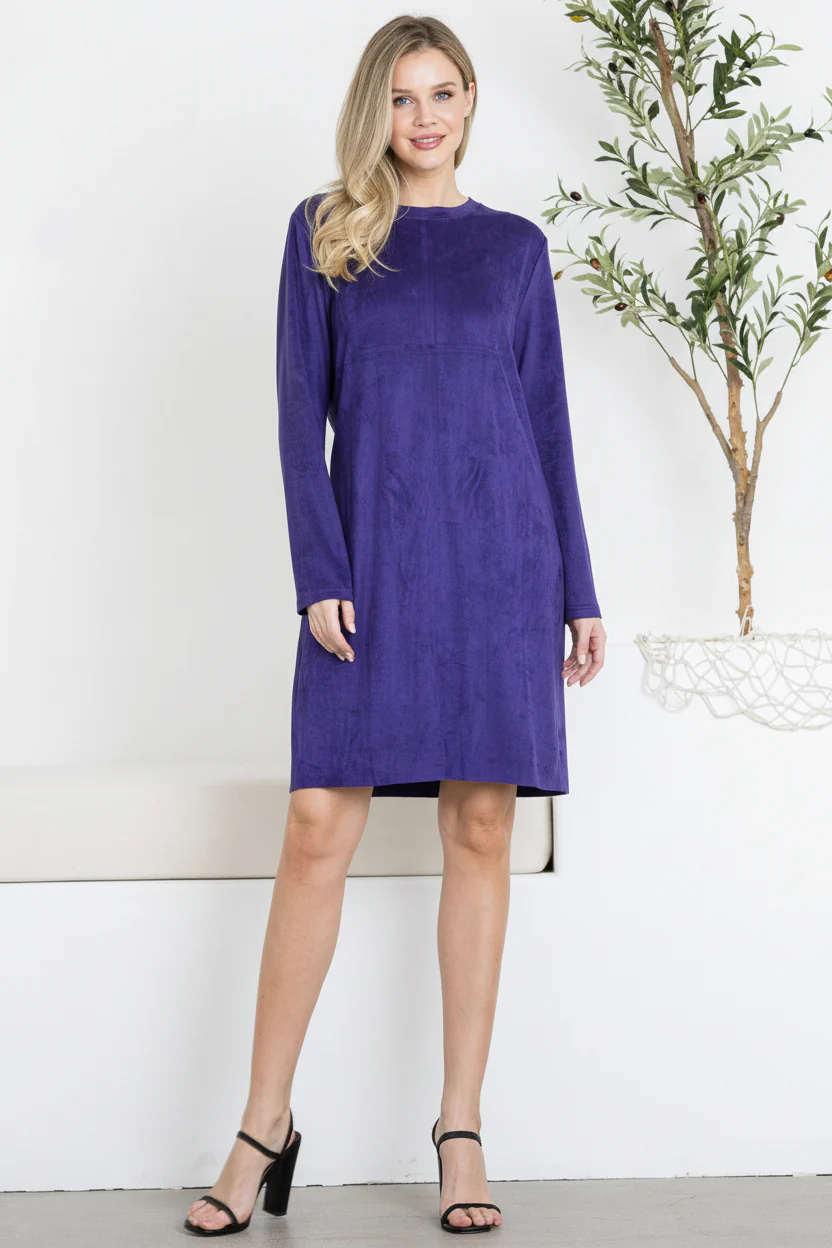 Aurora Suede Round Neck with Pockets - Image 8