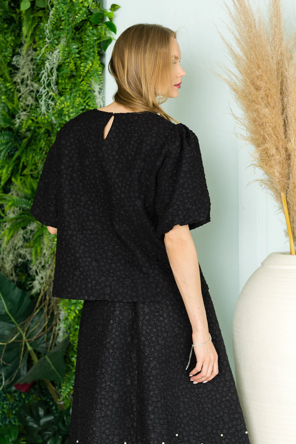 Windelle Textured Top with Pearls - Image 17