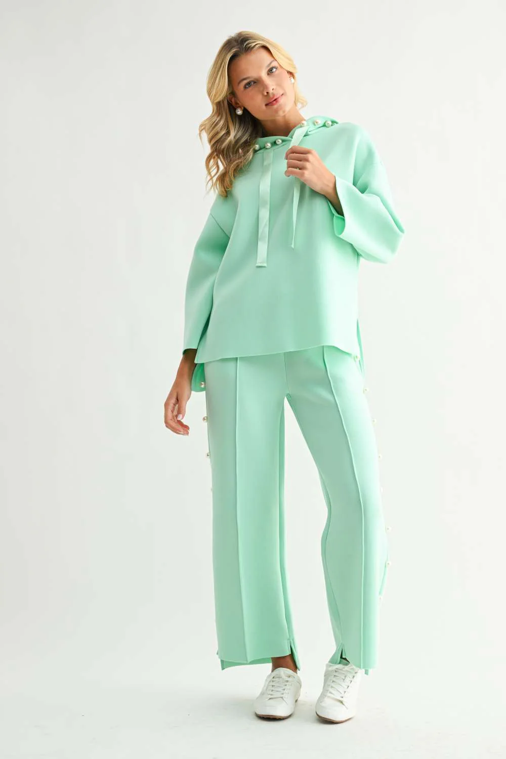 Francine French Scuba Pearl Hoodie - Image 3