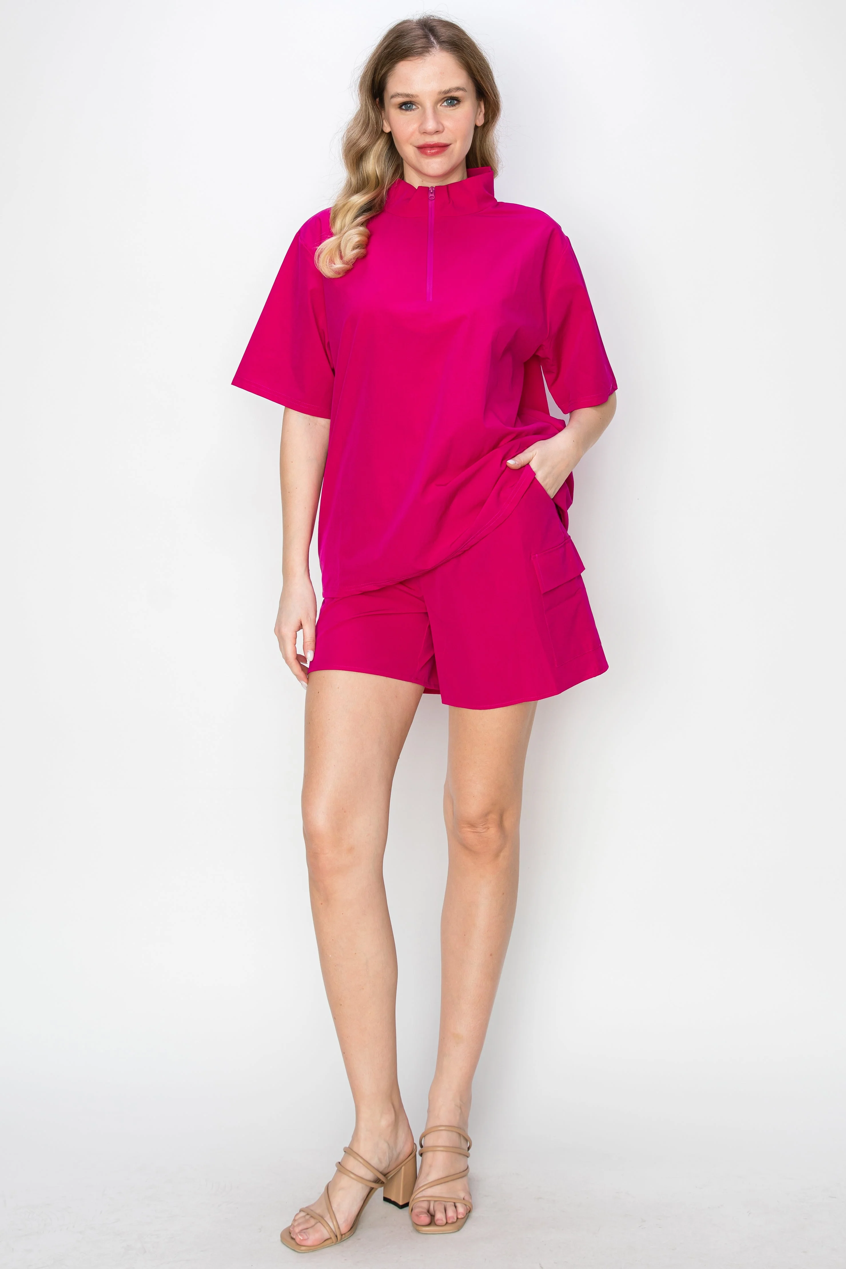 Jari Stretch Parachute Nylon Top - Image 5