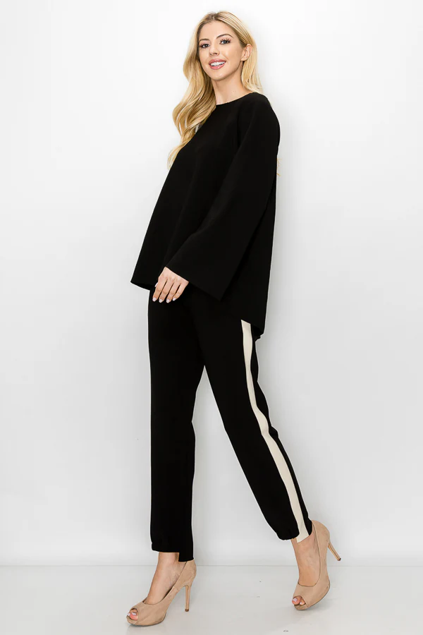 Kailla Stretch Crepe Knit Top - Image 5