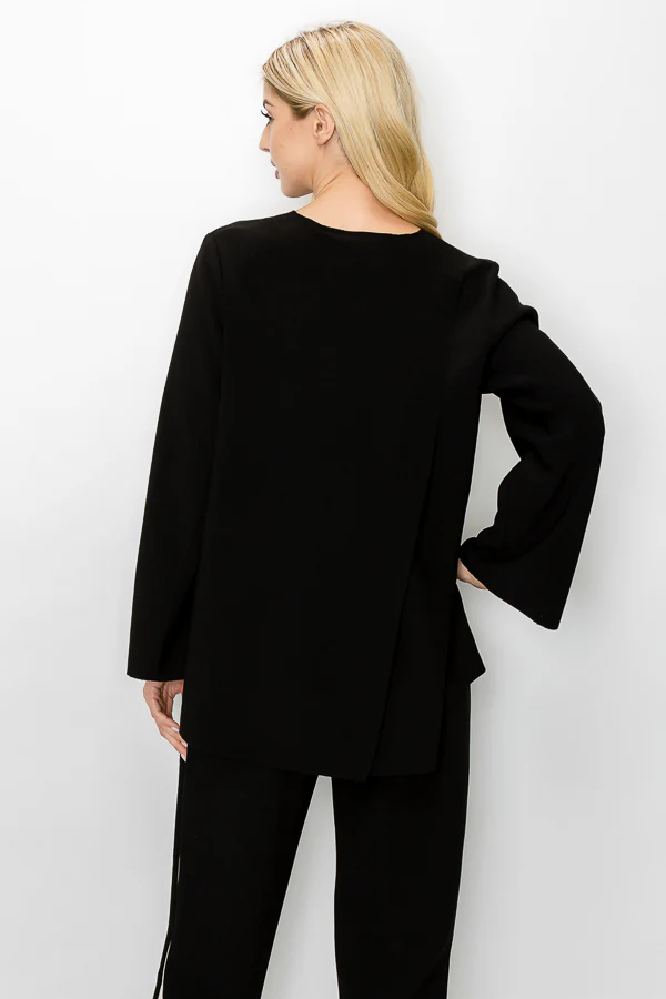 Kailla Stretch Crepe Knit Top - Image 7