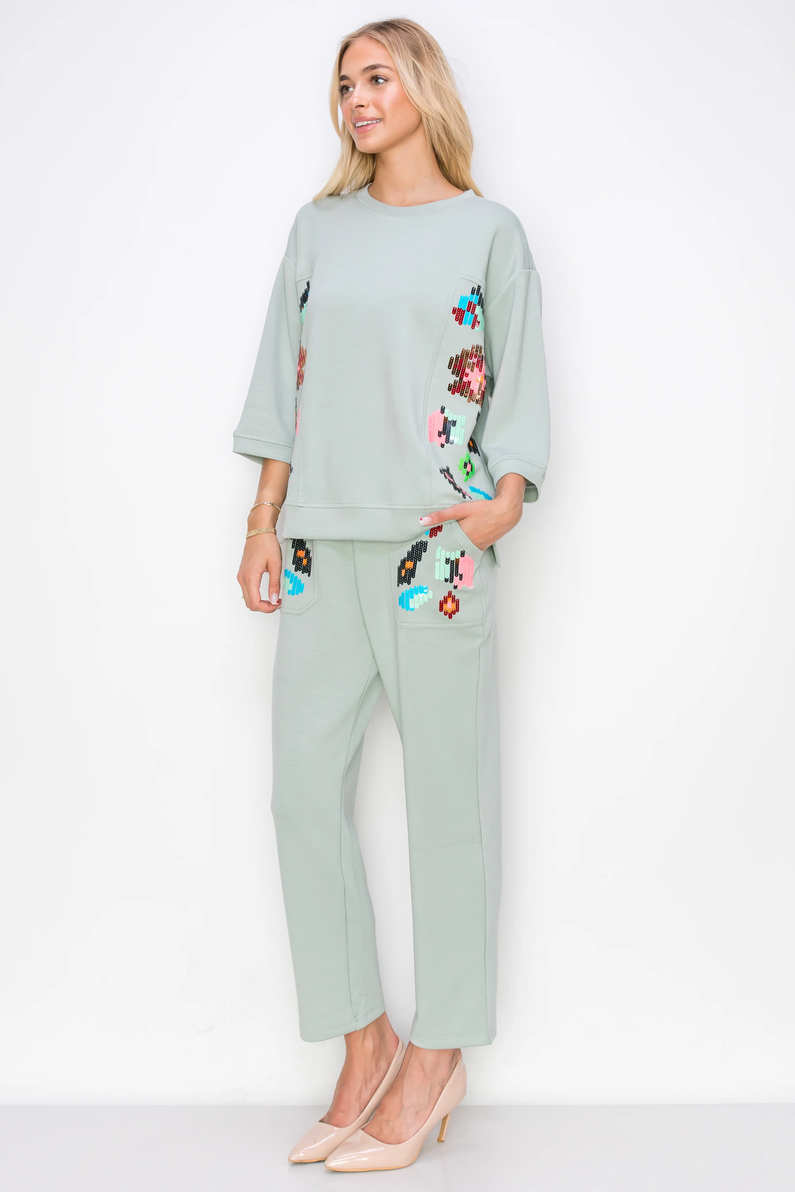 Kendelle Pant with Special Sequin - Image 6