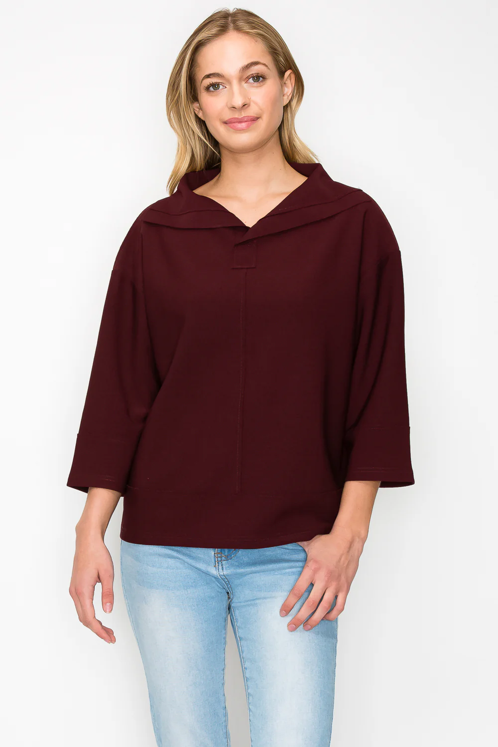 Kourtney Stretch Crepe Knit Top - Image 16