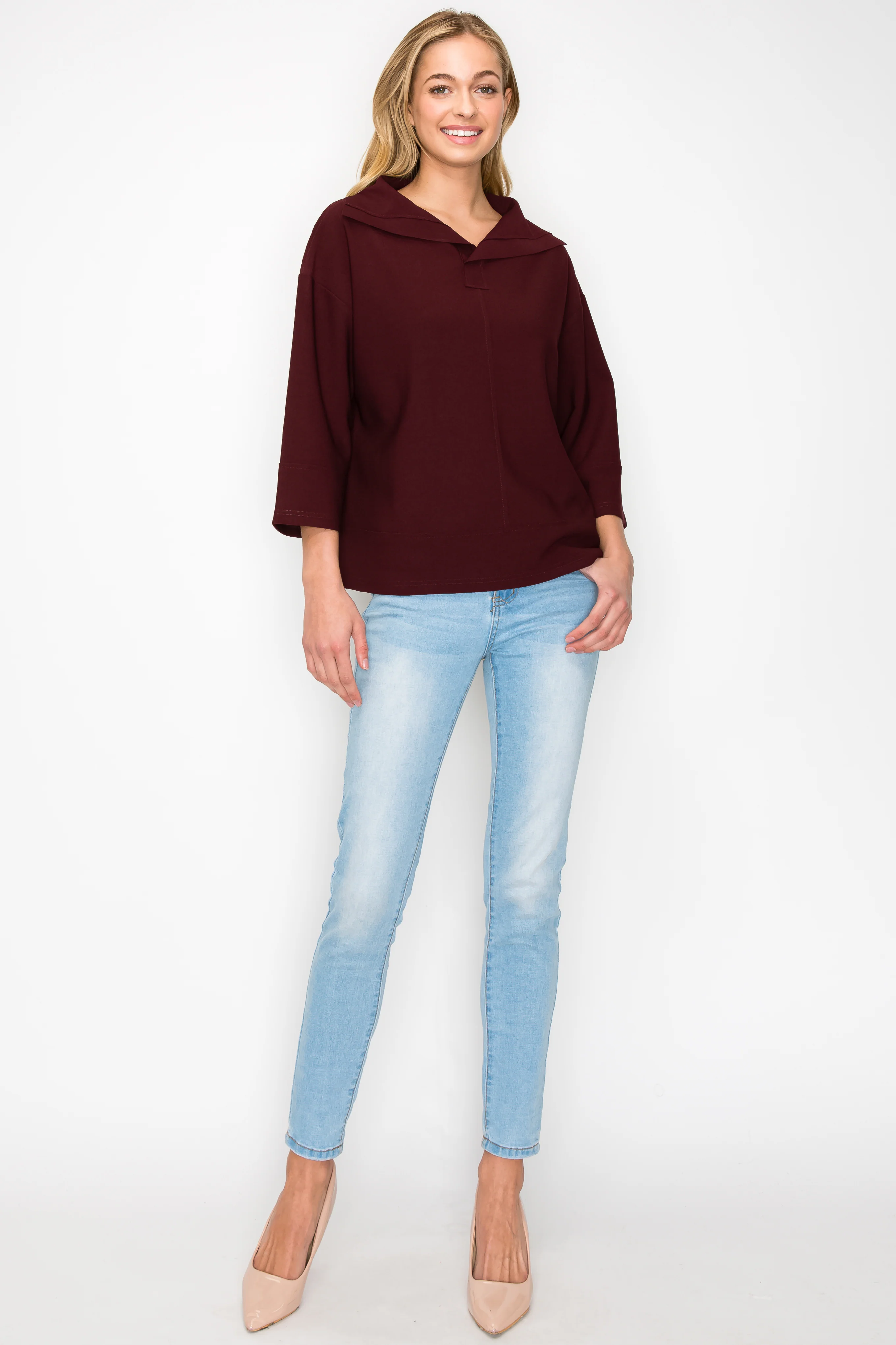 Kourtney Stretch Crepe Knit Top - Image 22