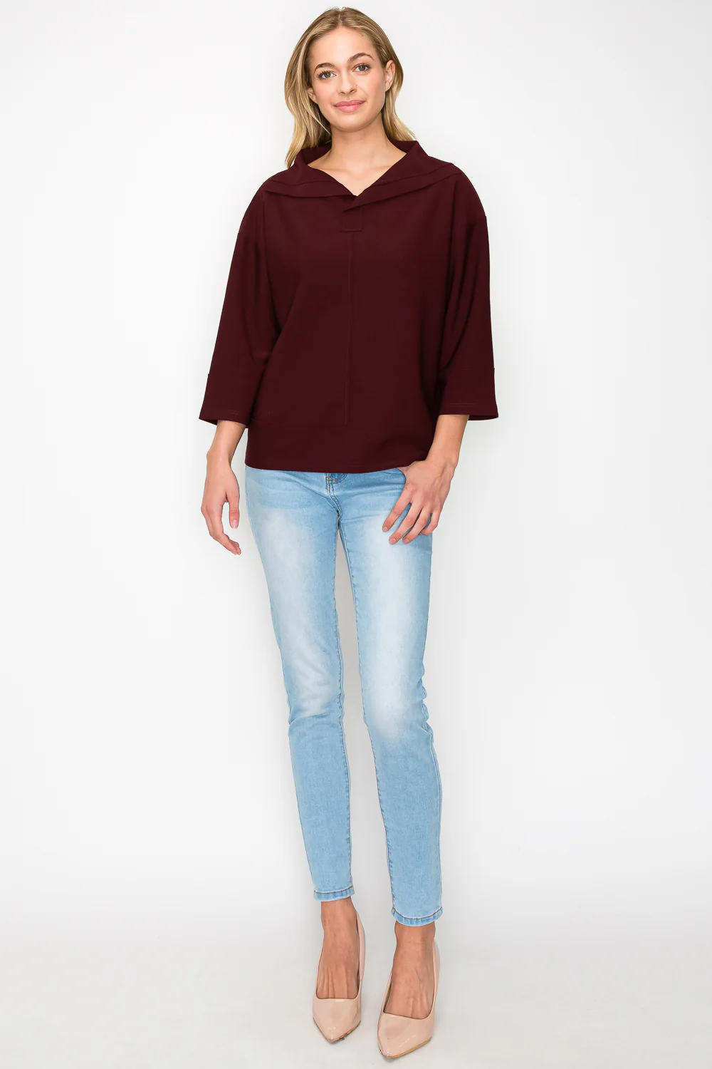 Kourtney Stretch Crepe Knit Top - Image 23