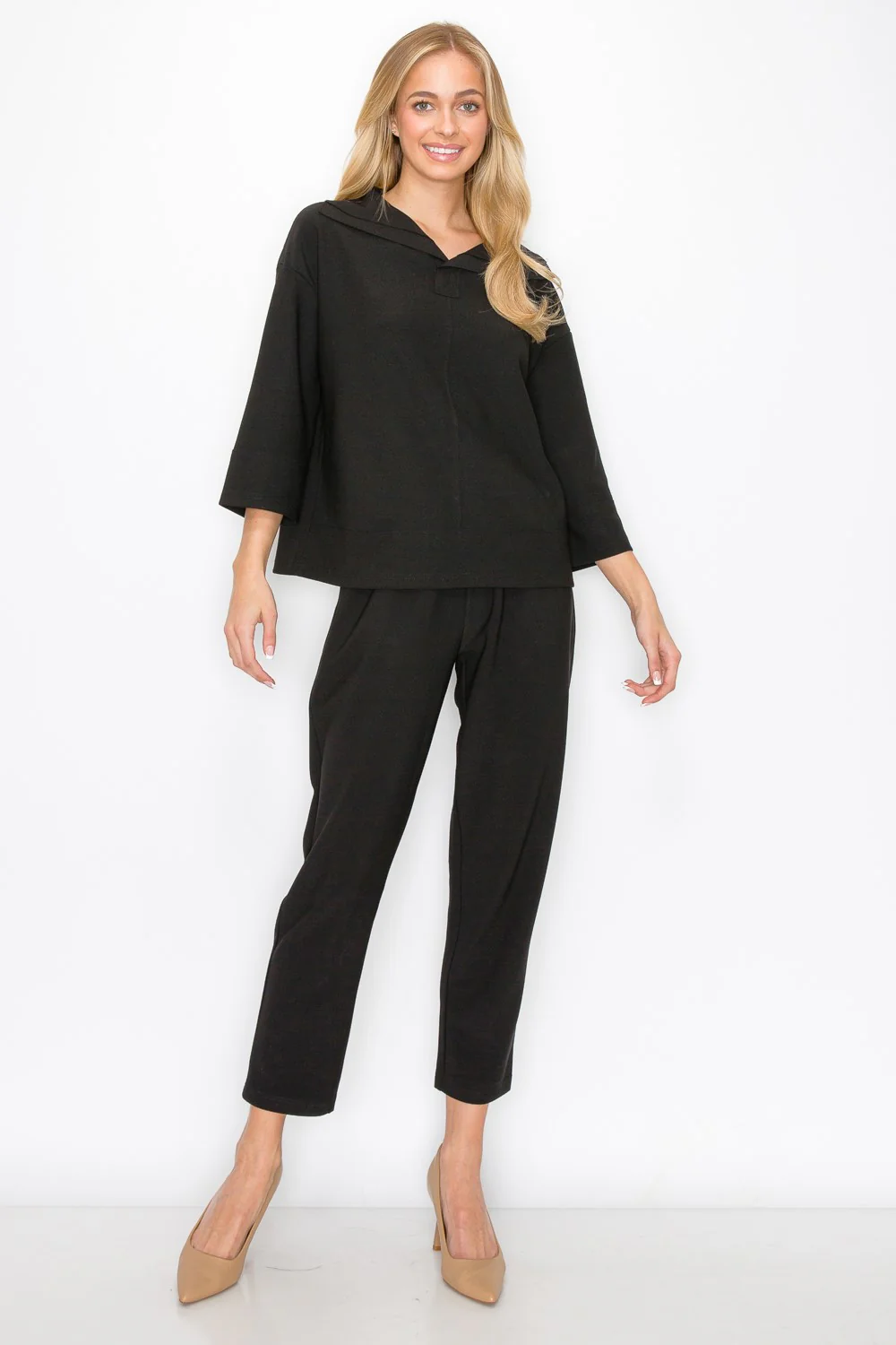 Kourtney Stretch Crepe Knit Top - Image 26