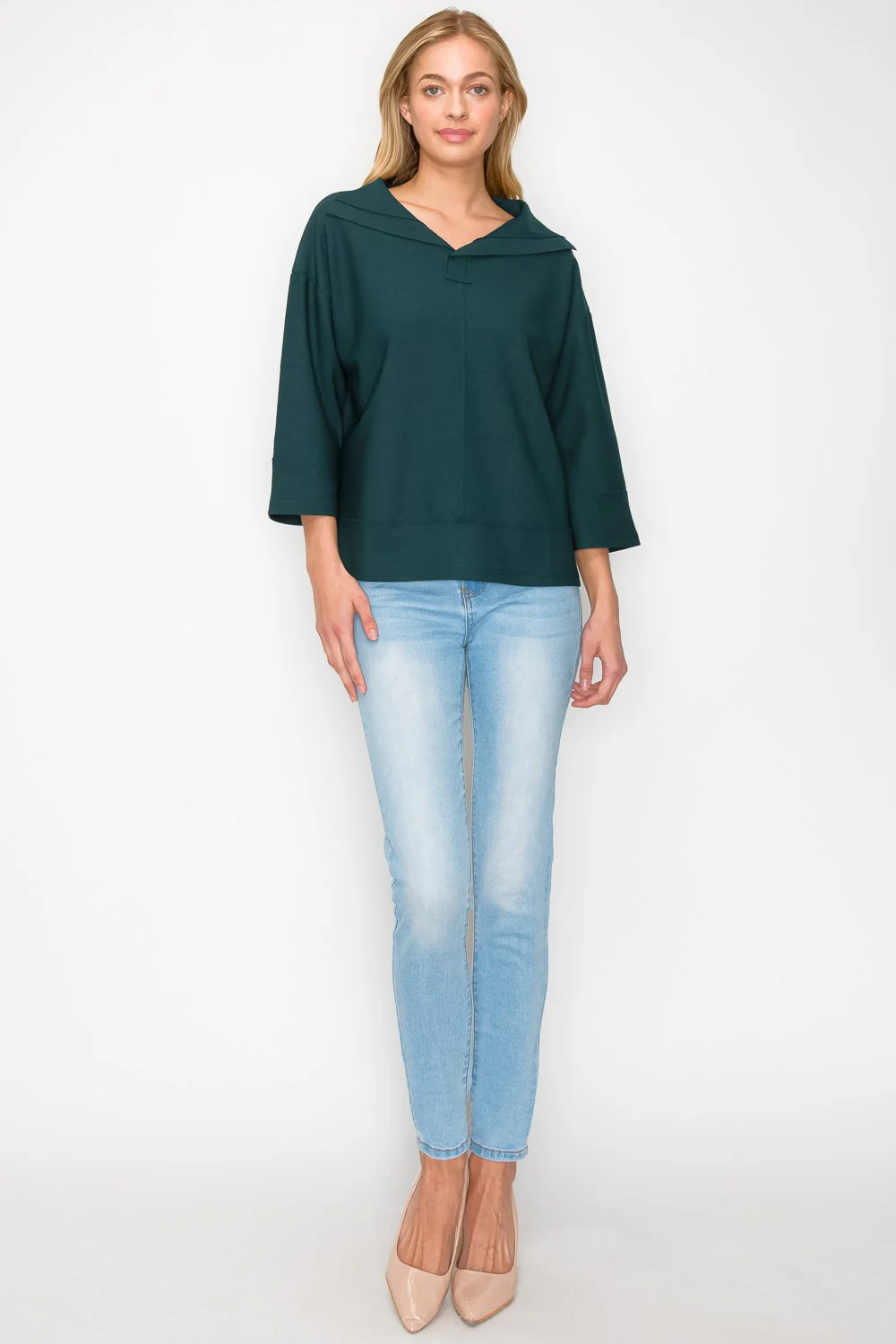 Kourtney Stretch Crepe Knit Top - Image 28